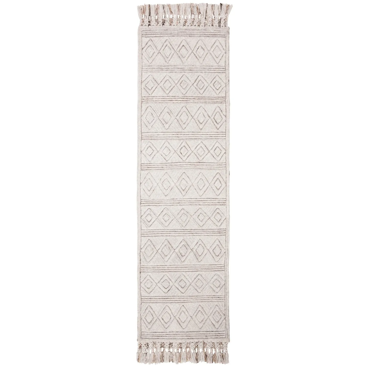 SAFAVIEH Handmade Casablanca Shag Kostja Tribal Wool Rug