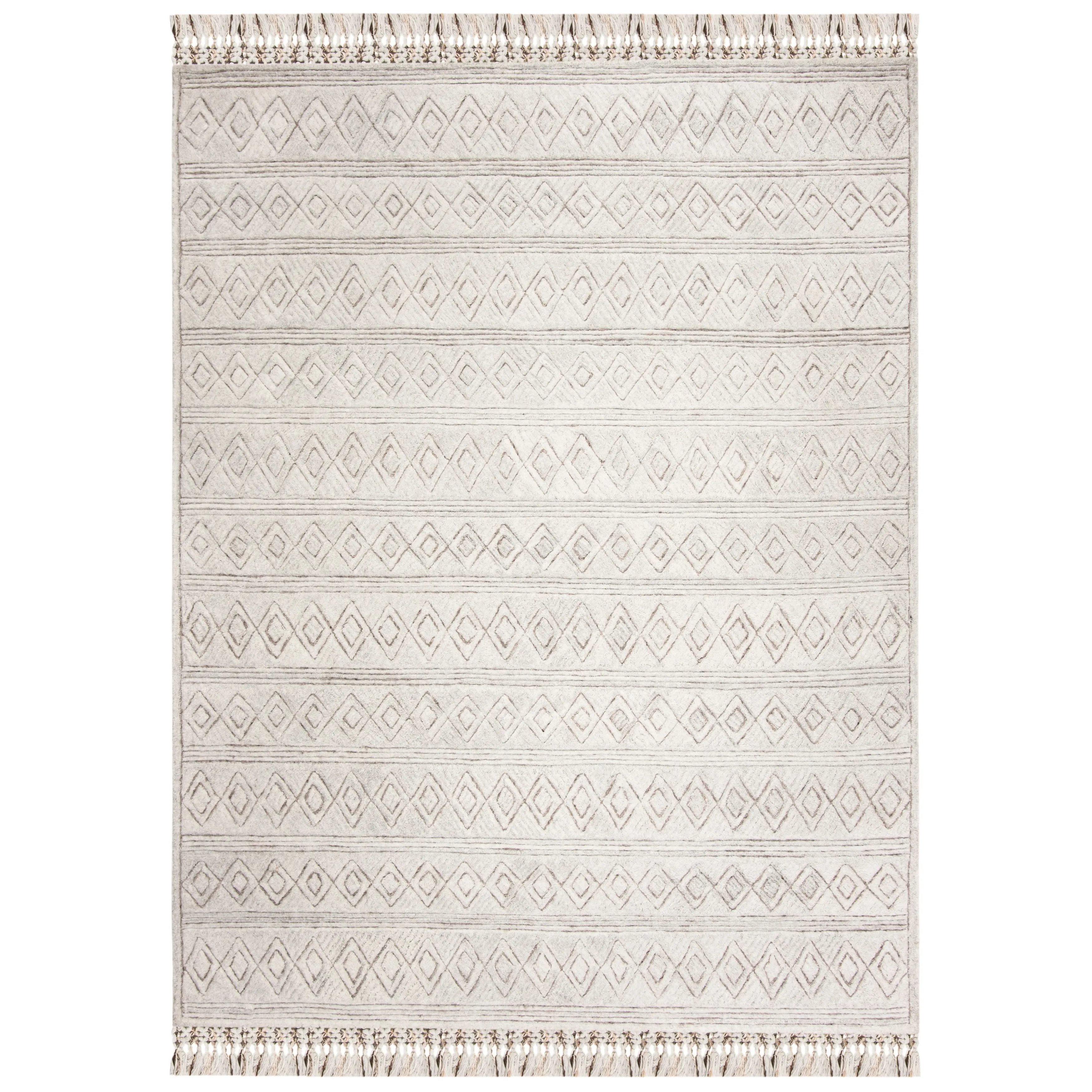 SAFAVIEH Handmade Casablanca Shag Kostja Tribal Wool Rug