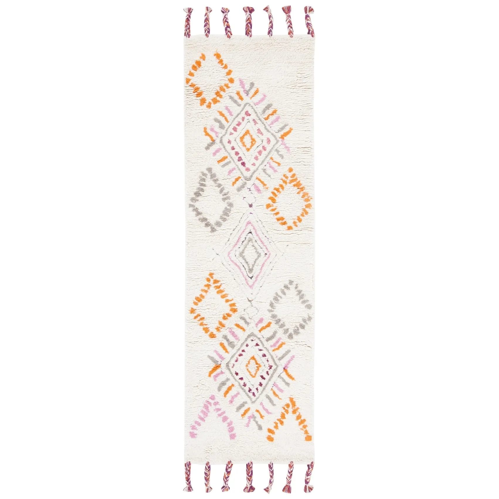 SAFAVIEH Handmade Casablanca Shag Larysa Tribal Moroccan Wool Rug