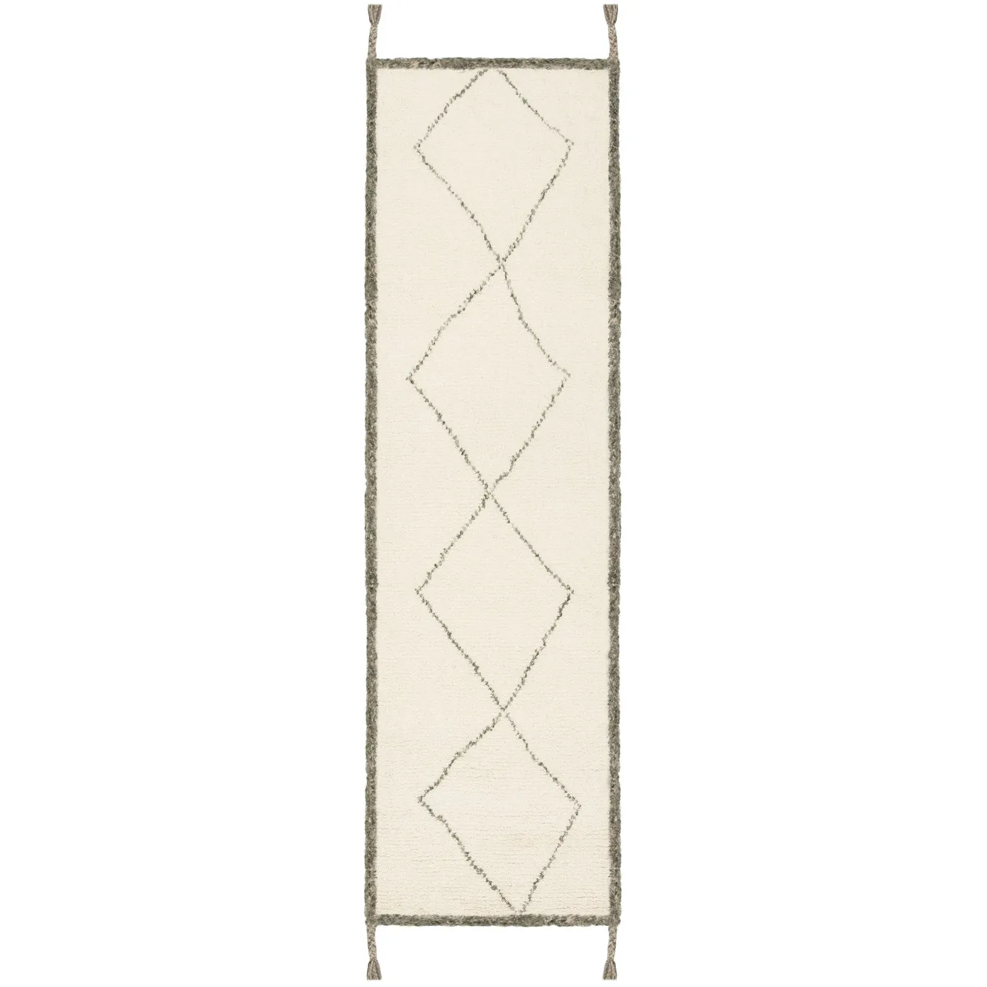 SAFAVIEH Handmade Casablanca Shag Oonagh Tribal Wool Rug