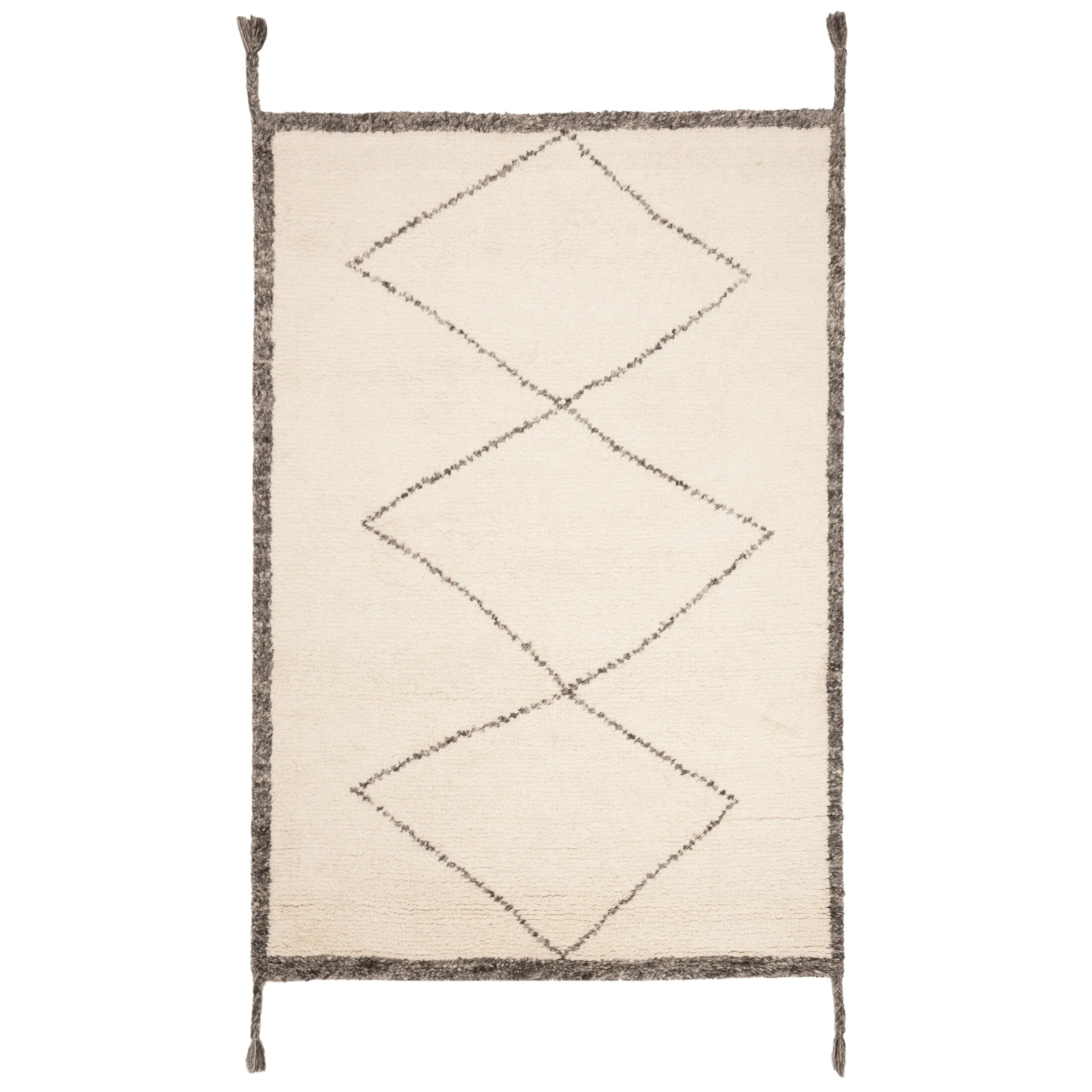SAFAVIEH Handmade Casablanca Shag Oonagh Tribal Wool Rug