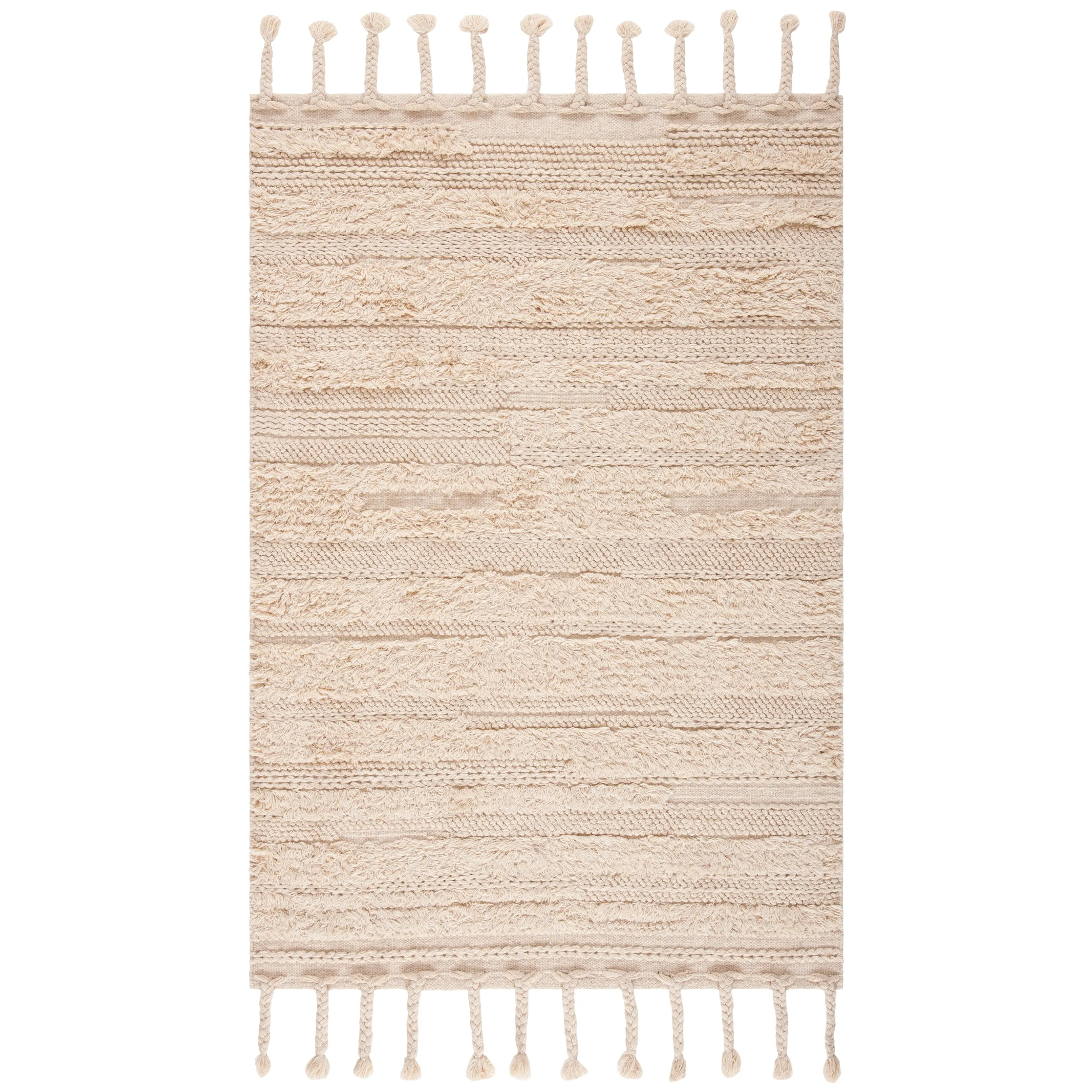 SAFAVIEH Handmade Casablanca Sofja Shag Textured Moroccan Wool Area