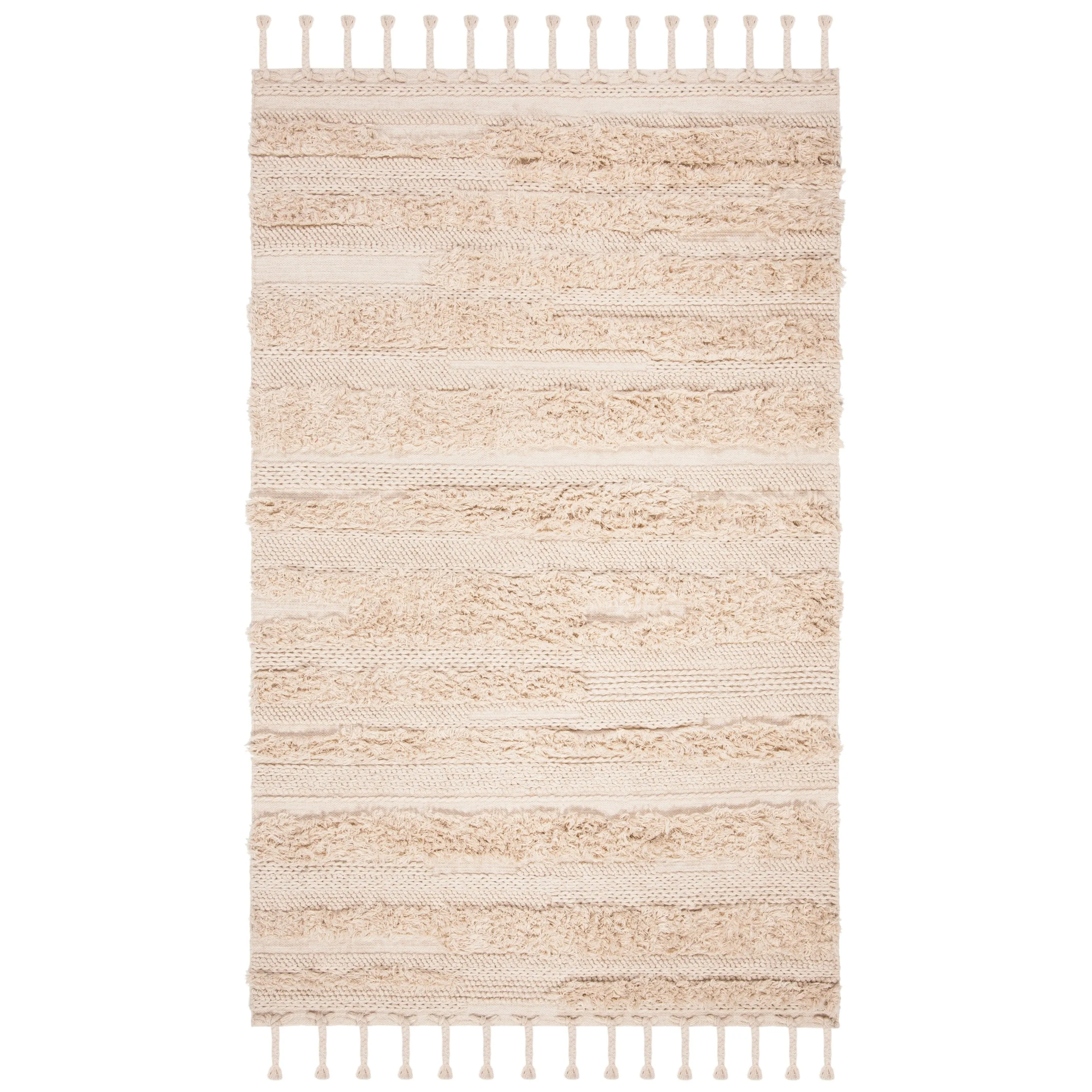 SAFAVIEH Handmade Casablanca Sofja Shag Textured Moroccan Wool Area