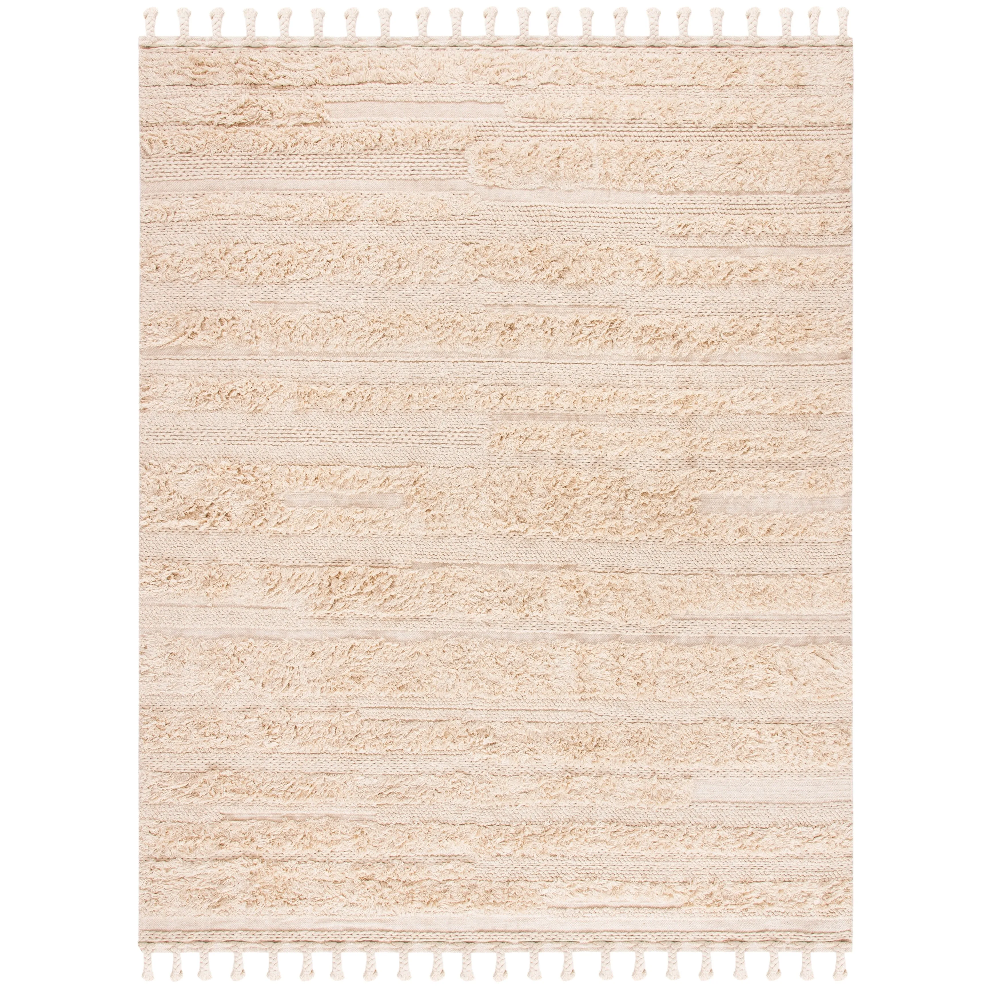 SAFAVIEH Handmade Casablanca Sofja Shag Textured Moroccan Wool Area