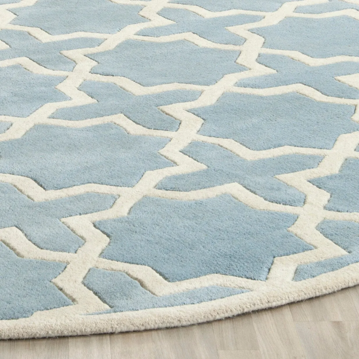 SAFAVIEH Handmade Chatham Begie Modern Moroccan Wool Rug