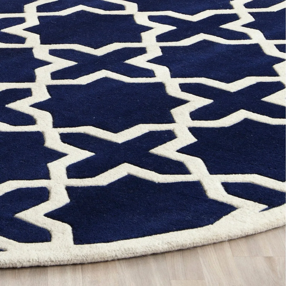 SAFAVIEH Handmade Chatham Begie Modern Moroccan Wool Rug