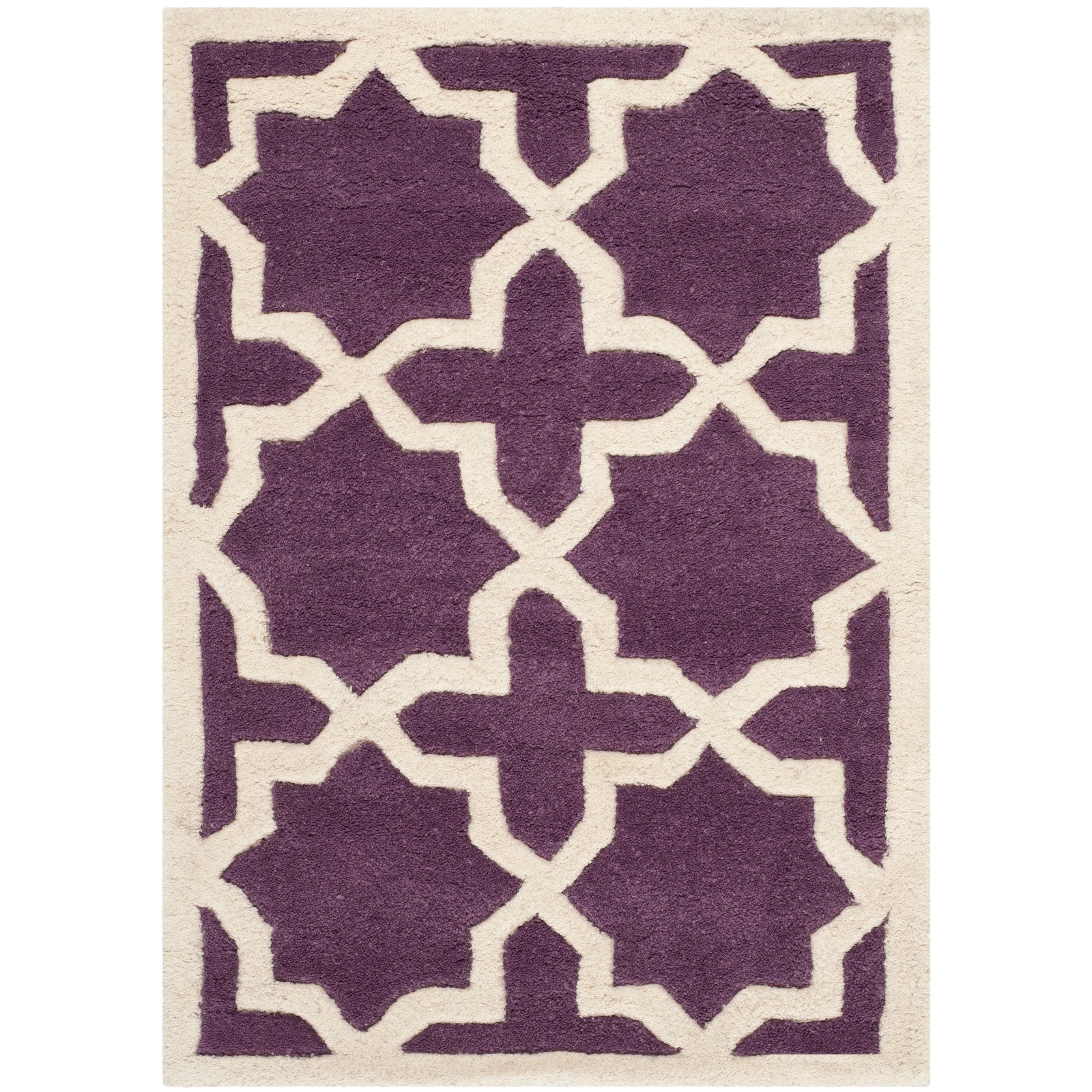 SAFAVIEH Handmade Chatham Begie Modern Moroccan Wool Rug