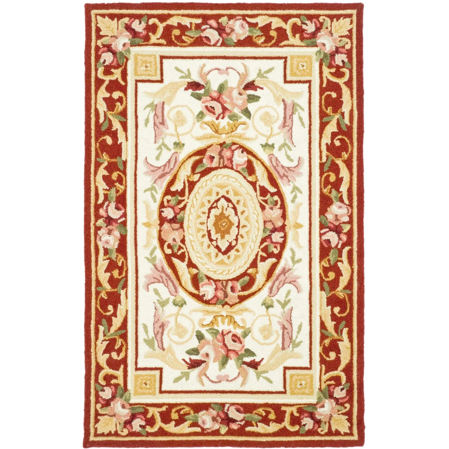 SAFAVIEH Handmade Chelsea Sangita French Country Wool Rug