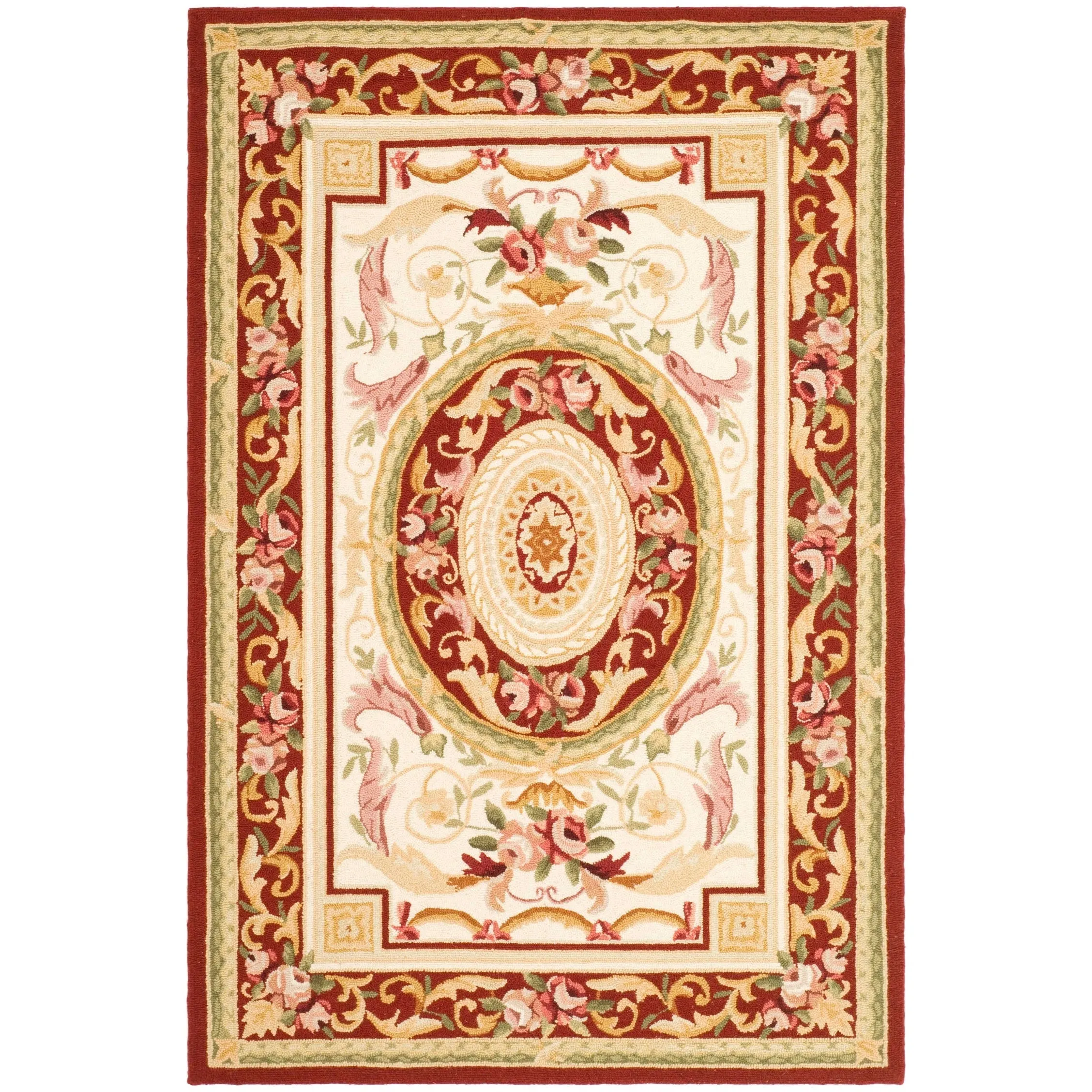 SAFAVIEH Handmade Chelsea Sangita French Country Wool Rug