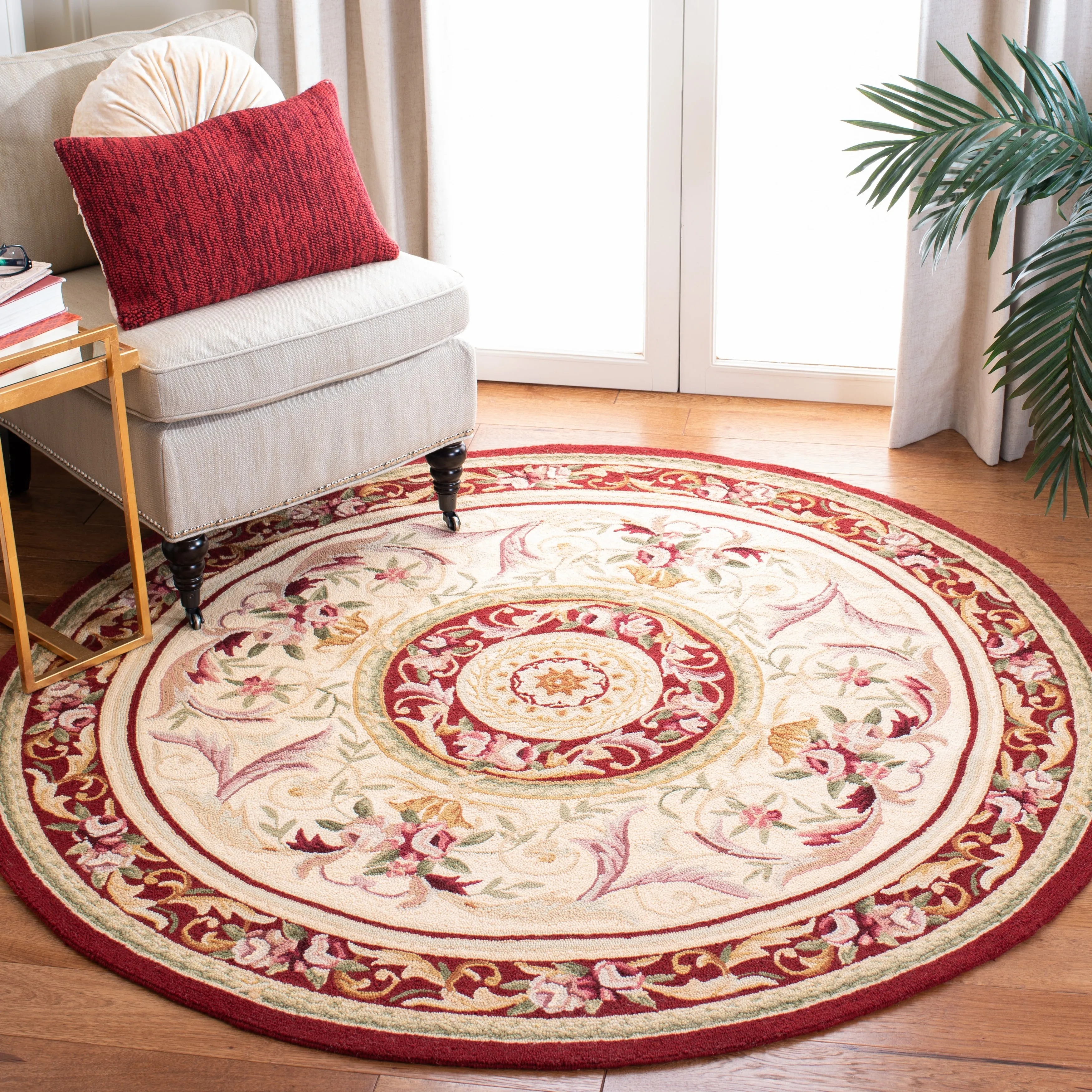 SAFAVIEH Handmade Chelsea Sangita French Country Wool Rug