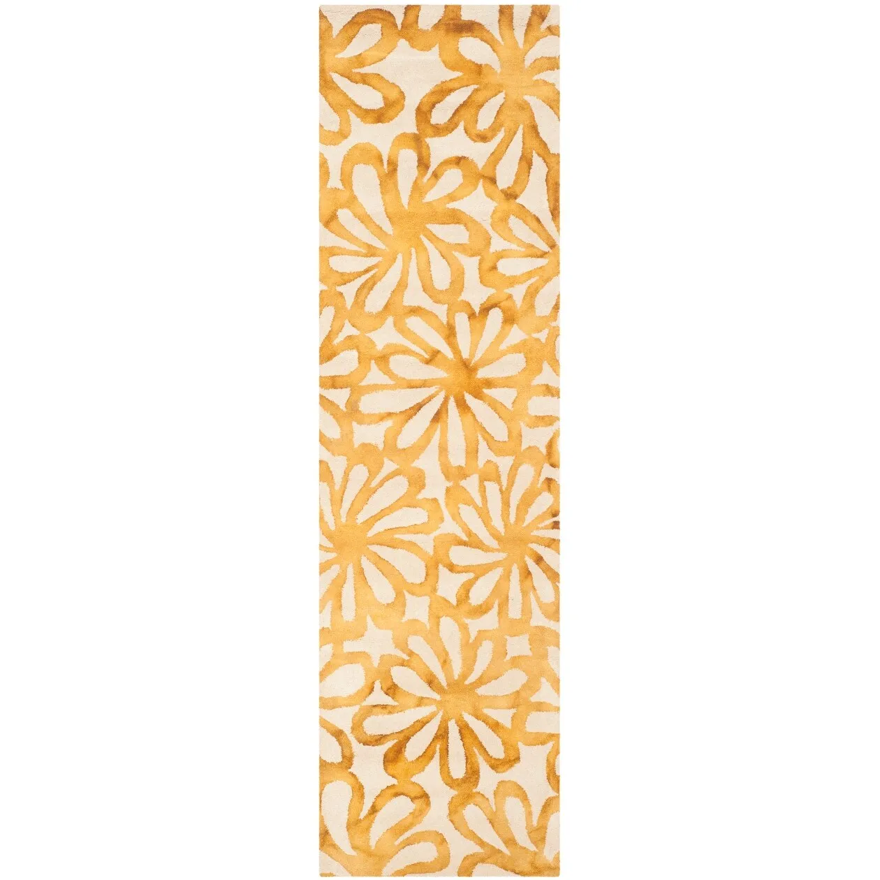 SAFAVIEH Handmade Dip Dye Maze Floral Watercolor Wool Rug