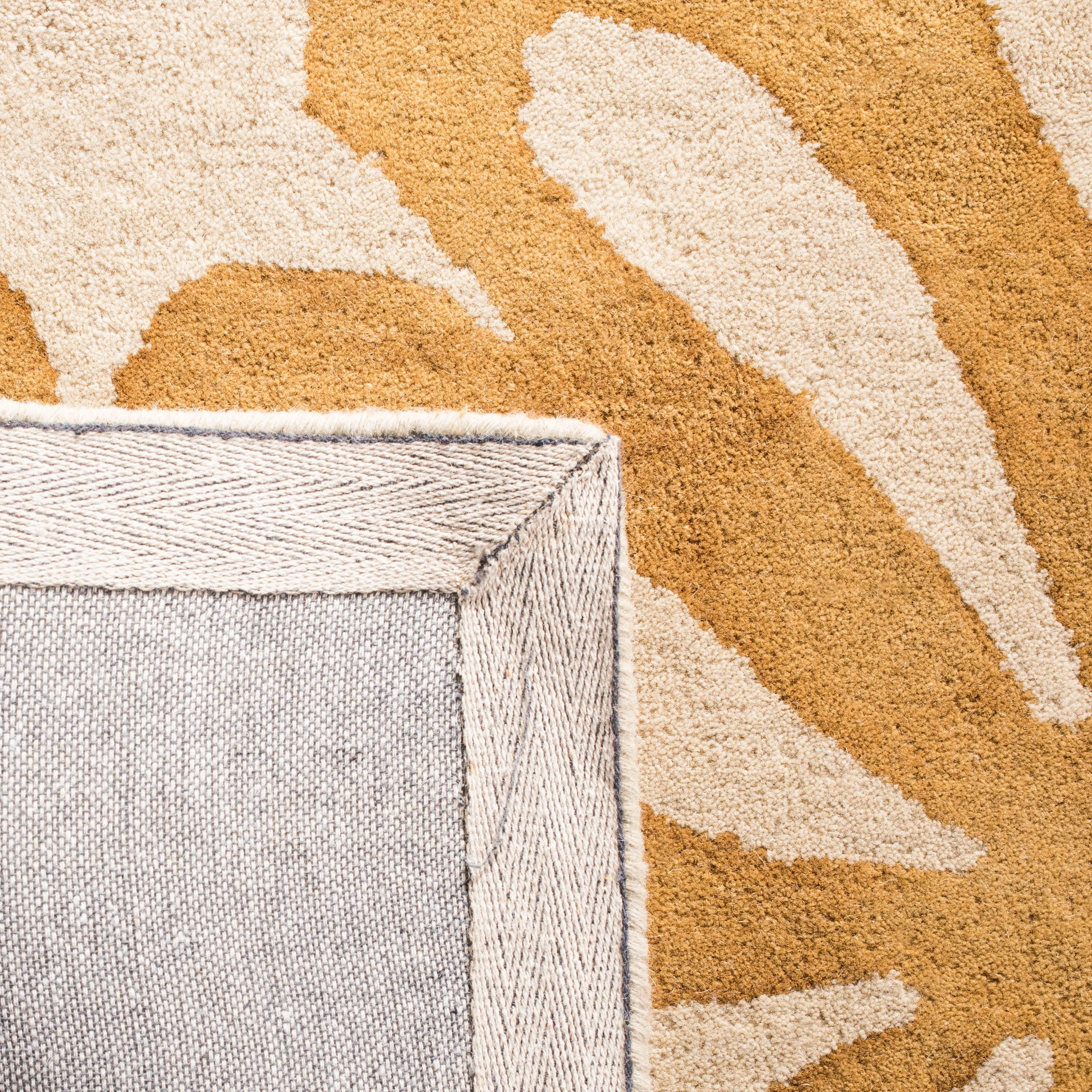 SAFAVIEH Handmade Dip Dye Maze Floral Watercolor Wool Rug
