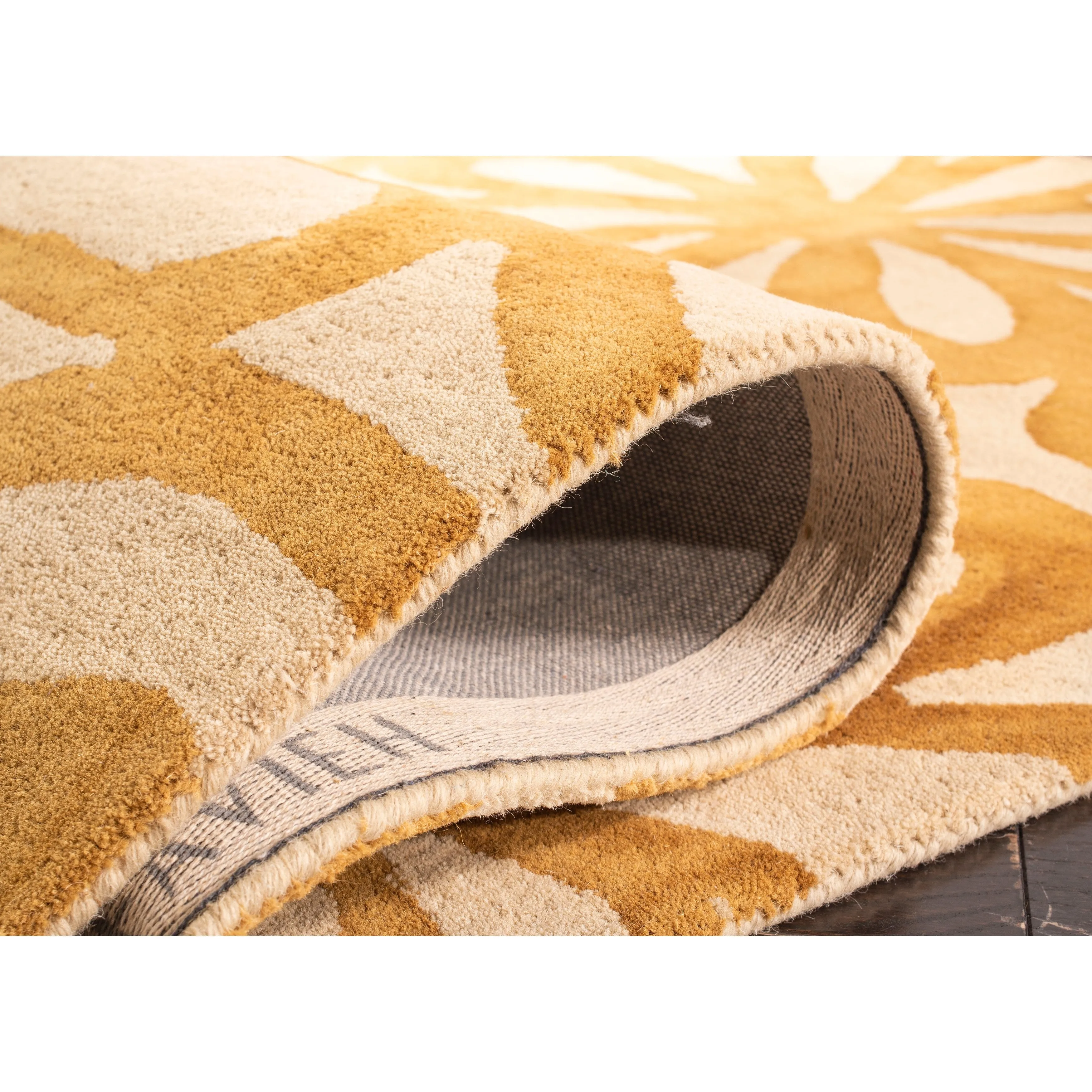 SAFAVIEH Handmade Dip Dye Maze Floral Watercolor Wool Rug