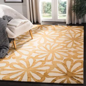 SAFAVIEH Handmade Dip Dye Maze Floral Watercolor Wool Rug