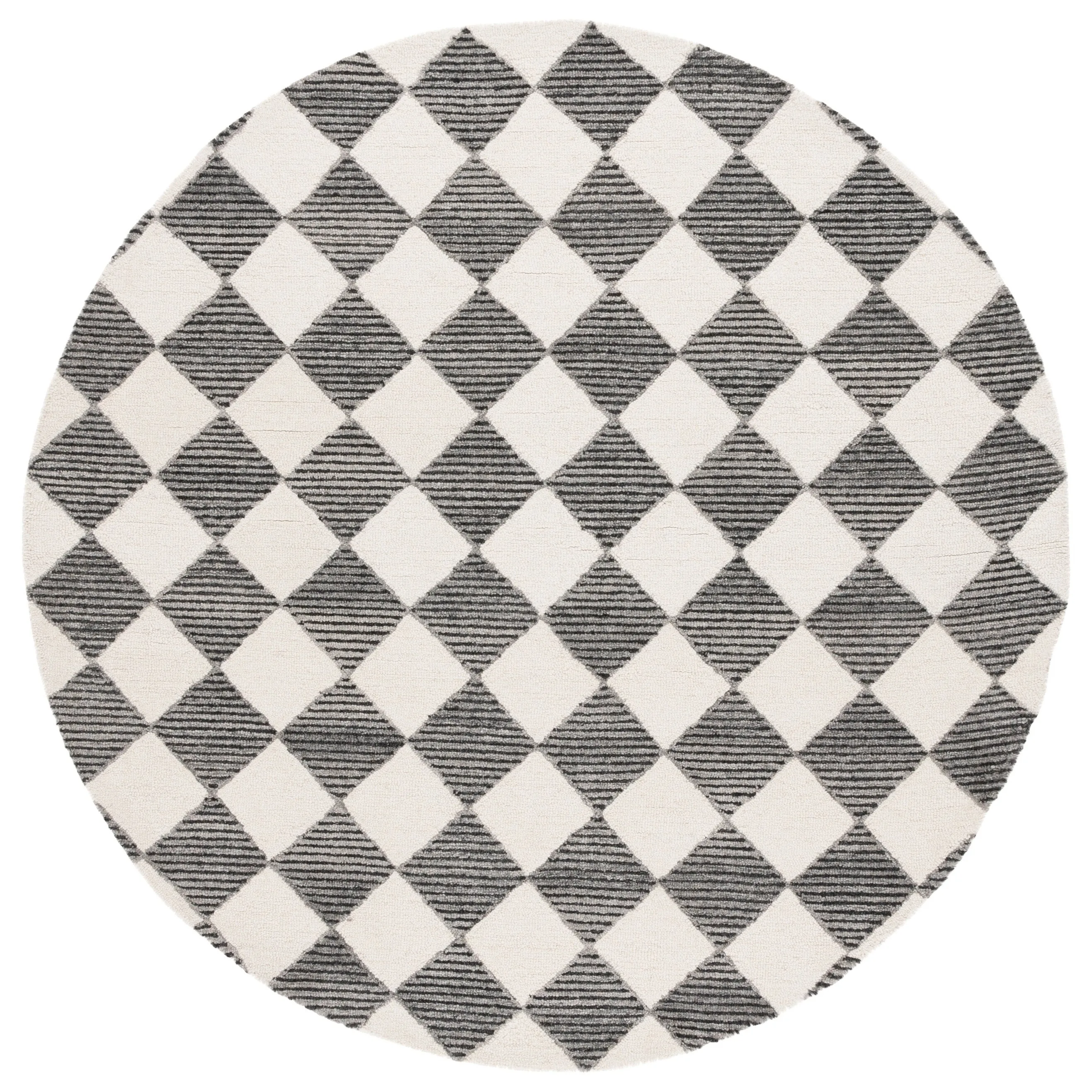 SAFAVIEH Handmade Ebony Edita Modern & Contemporary Wool Rug