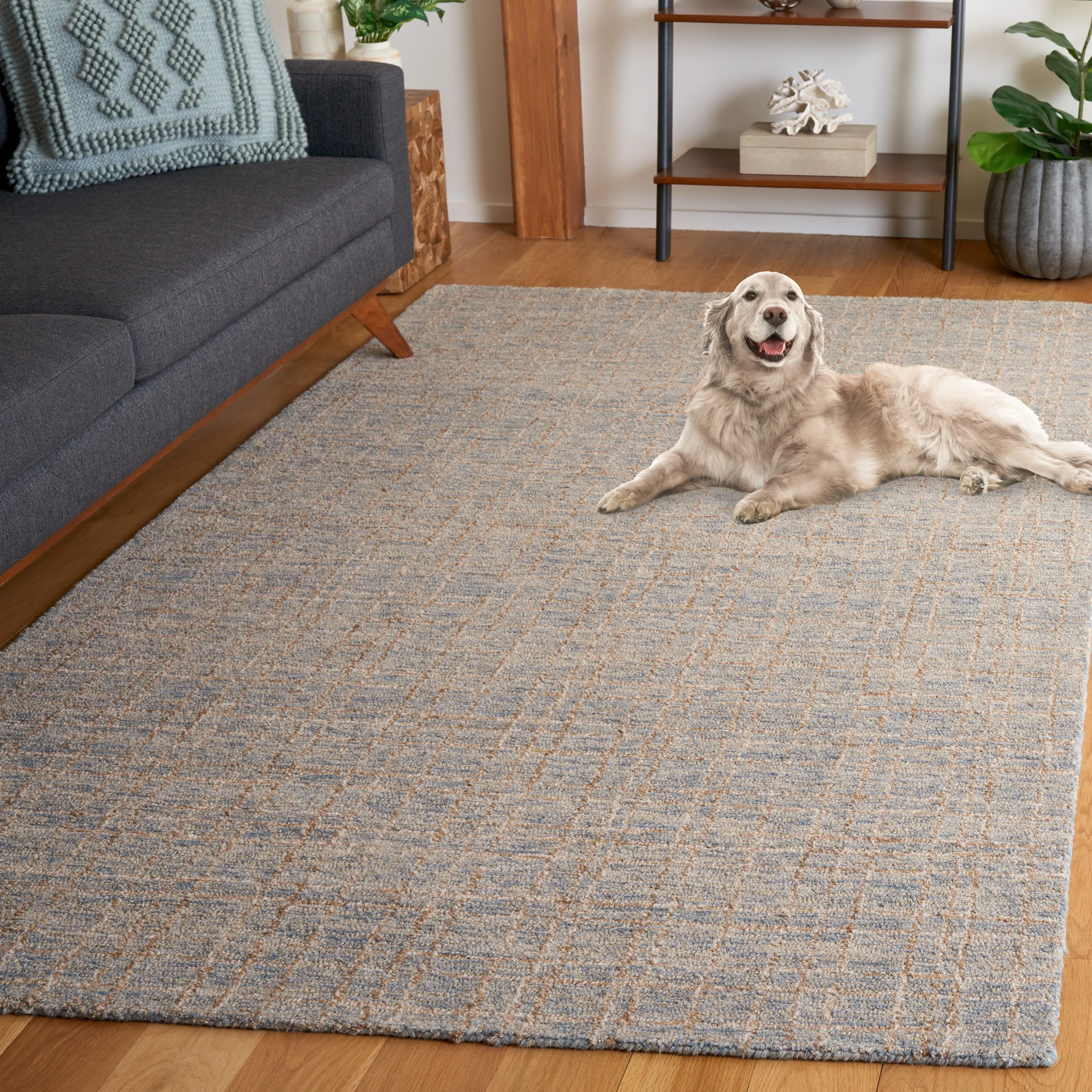 SAFAVIEH Handmade Ebony Ella Contemporary Wool Rug