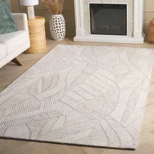 SAFAVIEH Handmade Ebony Jevdokija Modern & Contemporary Wool Rug