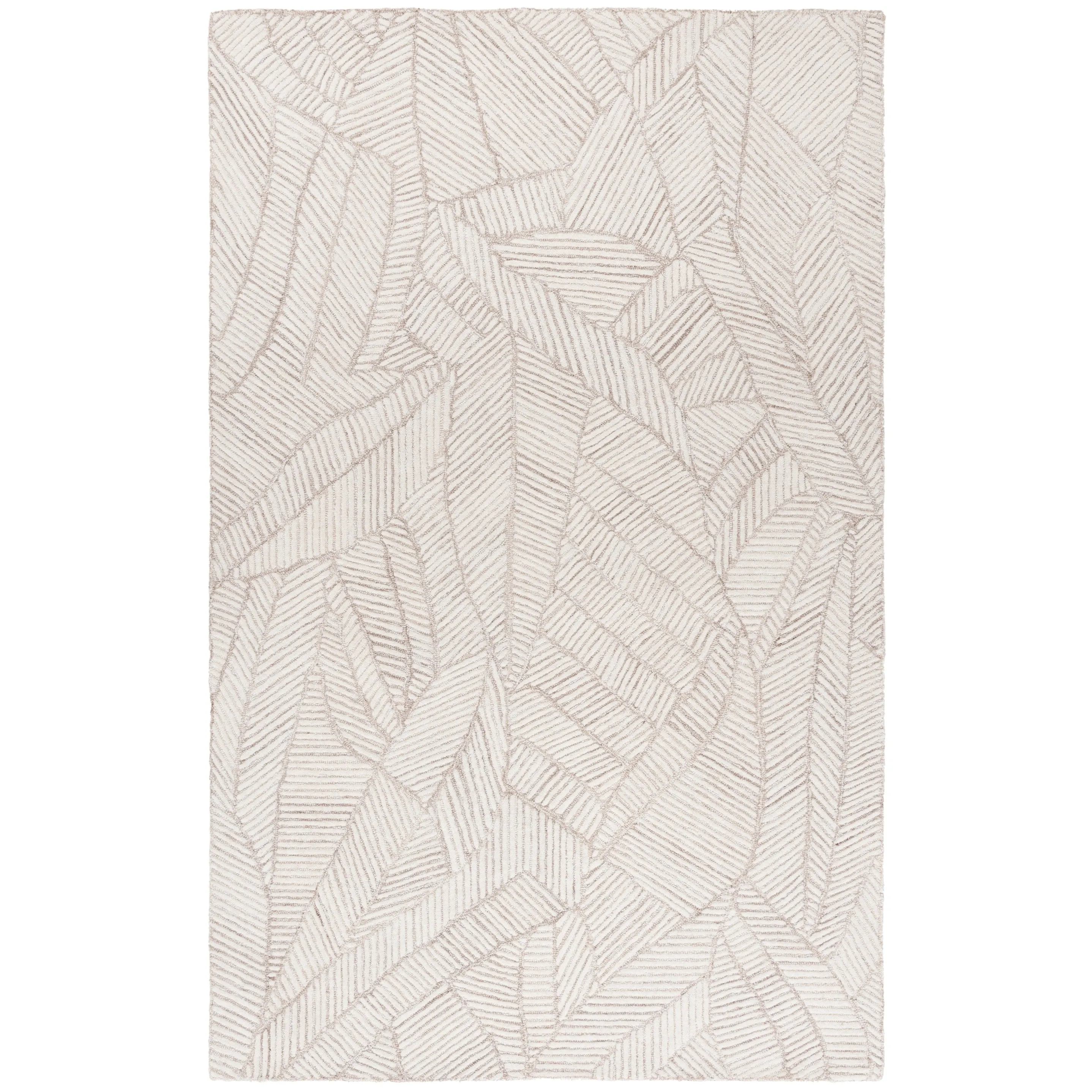 SAFAVIEH Handmade Ebony Jevdokija Modern & Contemporary Wool Rug