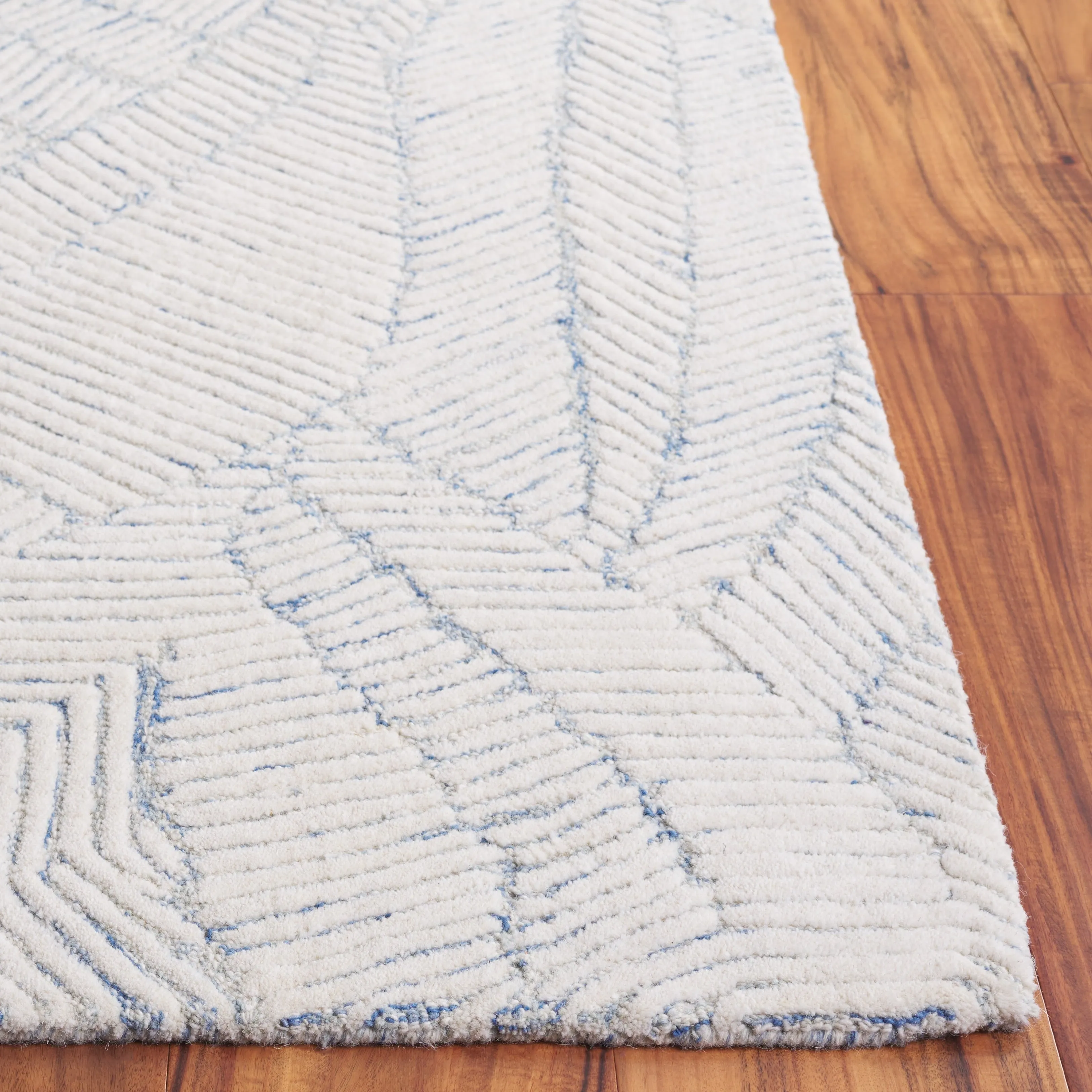 SAFAVIEH Handmade Ebony Jevdokija Modern & Contemporary Wool Rug