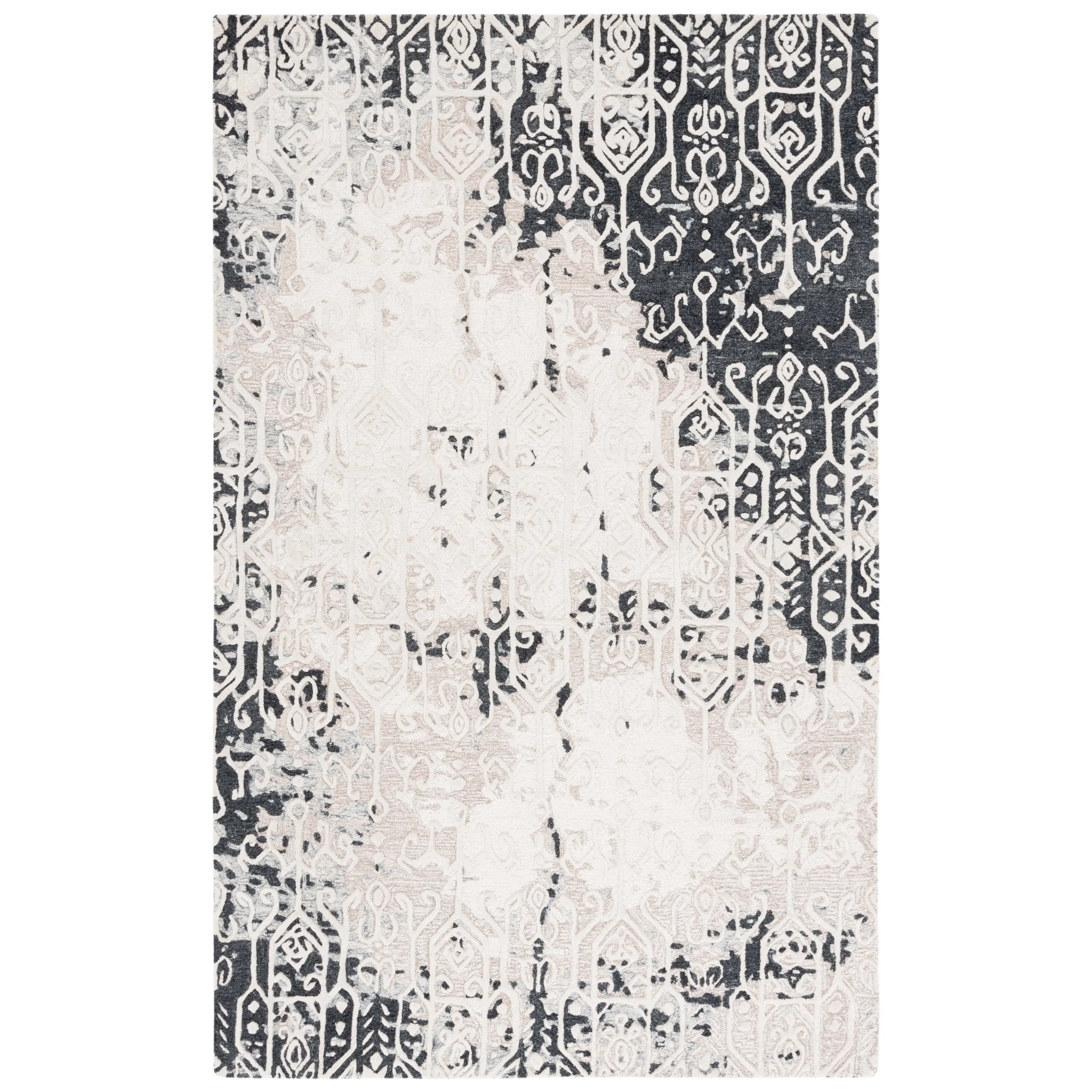 SAFAVIEH Handmade Ebony Marusa Modern & Contemporary Wool Rug