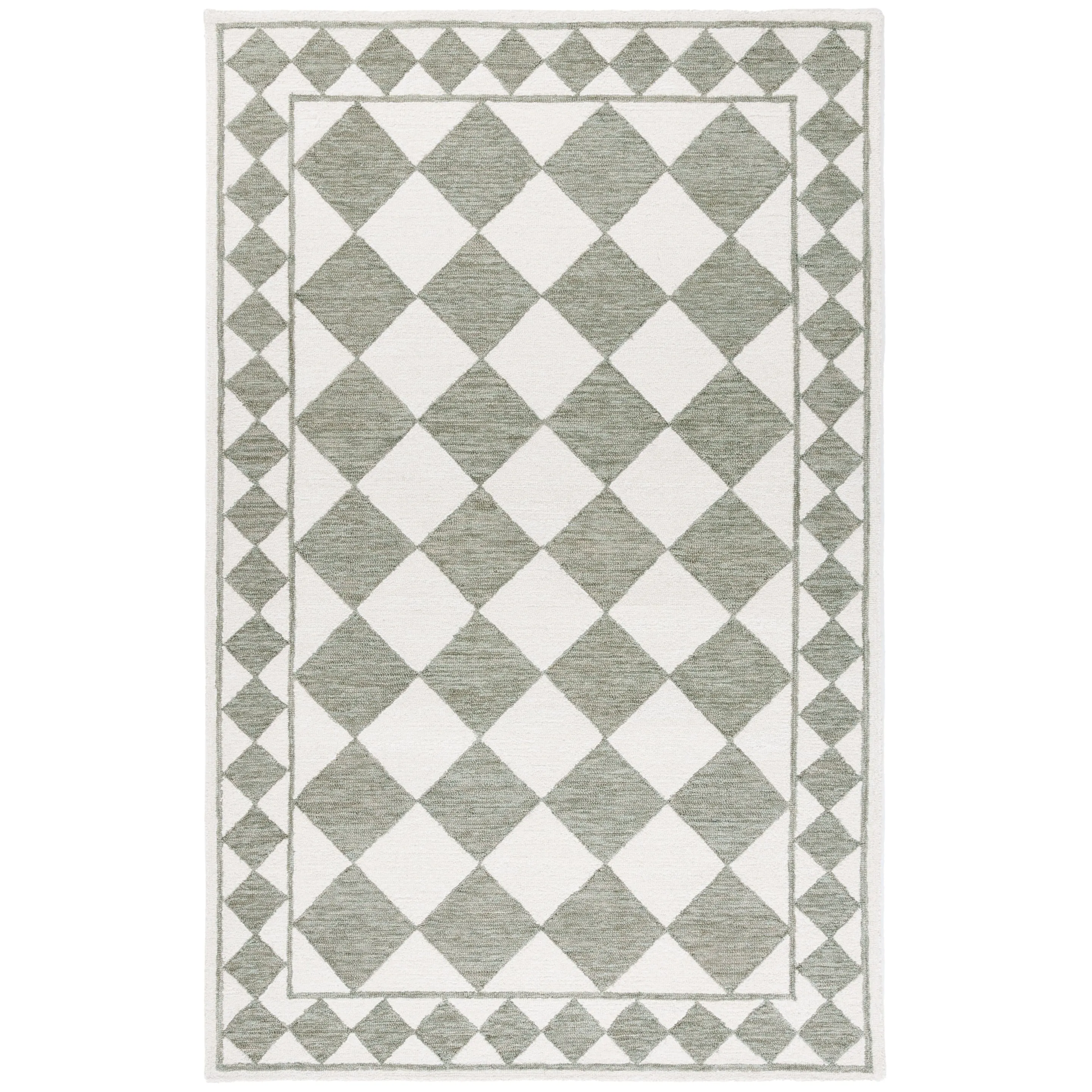 SAFAVIEH Handmade Ebony Nidia Modern & Contemporary Wool Rug