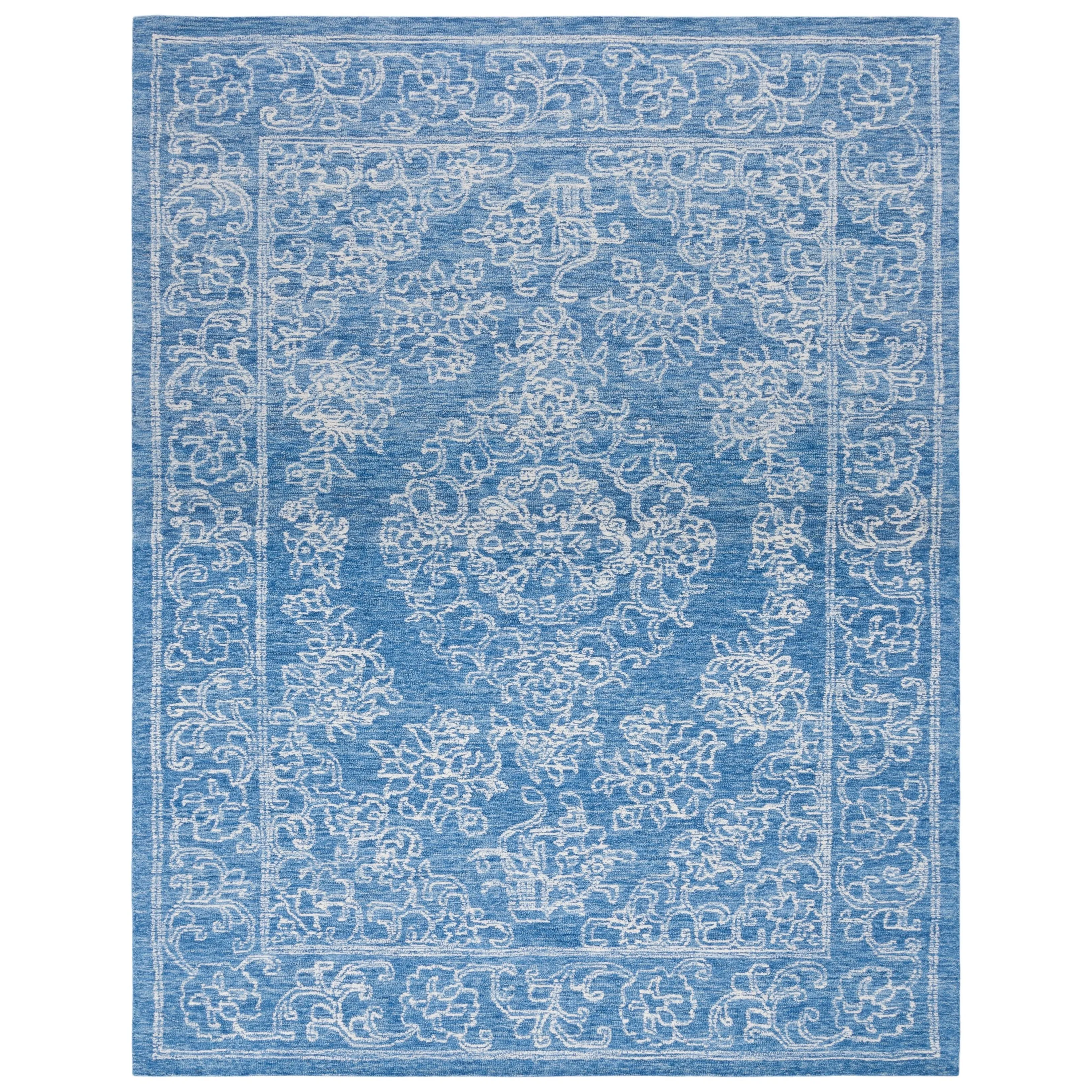 SAFAVIEH Handmade Ebony Oligerta Modern Wool Rug