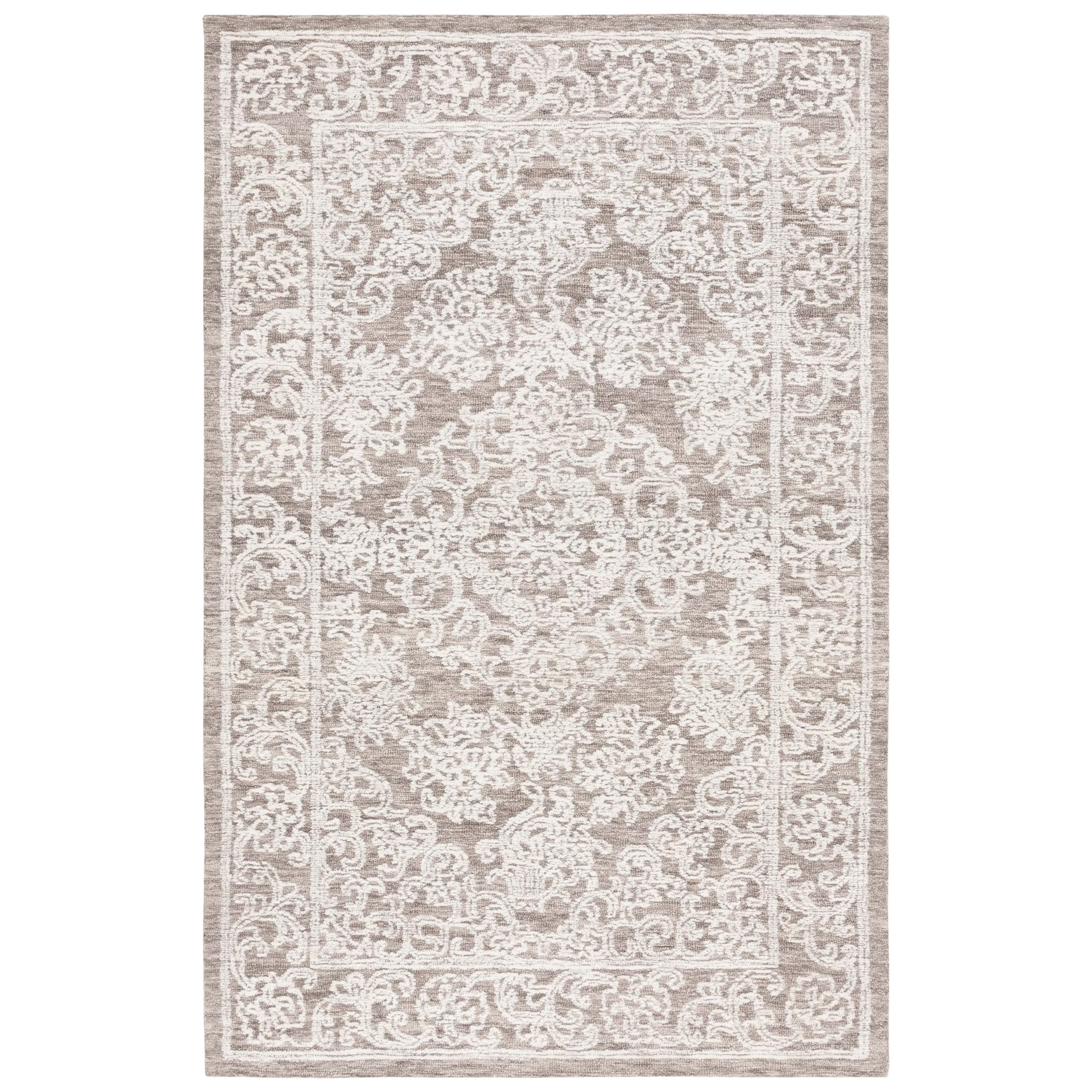 SAFAVIEH Handmade Ebony Oligerta Modern Wool Rug