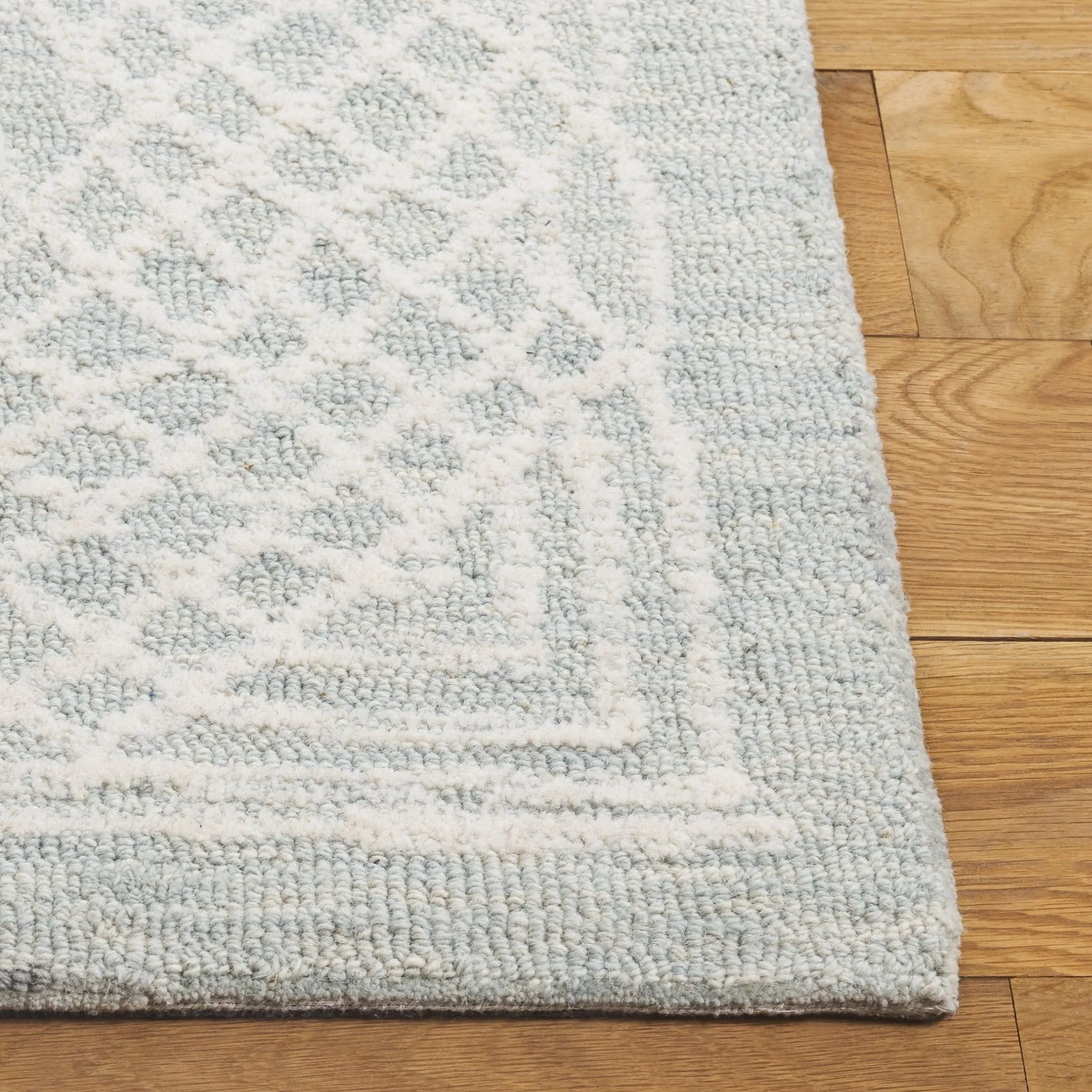 SAFAVIEH Handmade Ebony Pegah Border Wool Rug