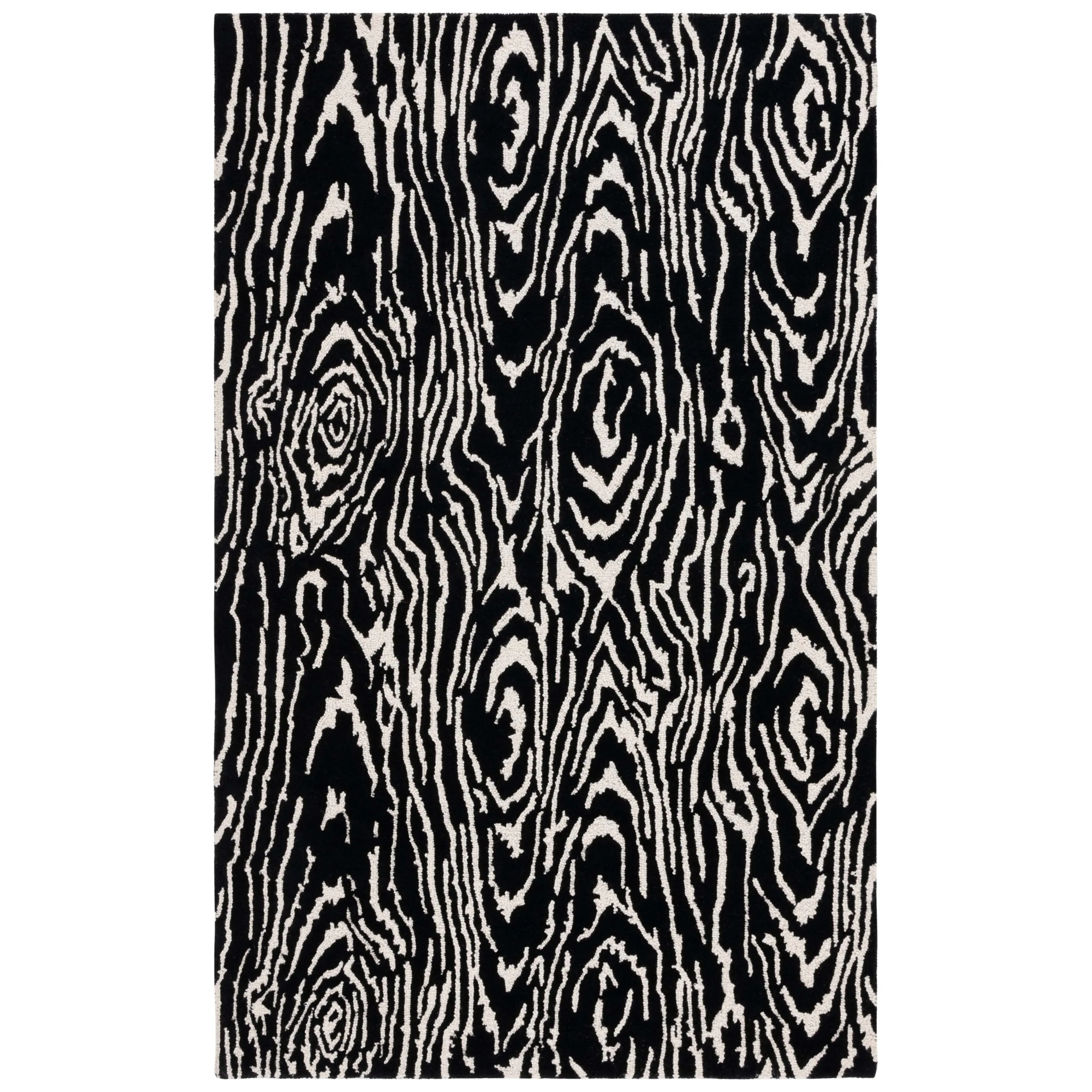 SAFAVIEH Handmade Ebony Thouraya Modern & Contemporary Wool Rug