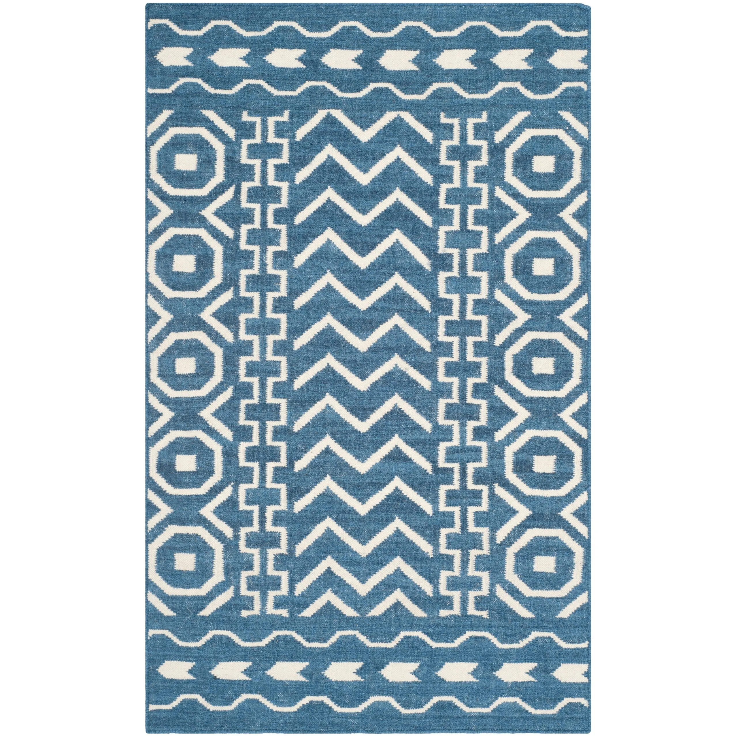 SAFAVIEH Handmade Flatweave Dhurries Krustina Modern Wool Rug
