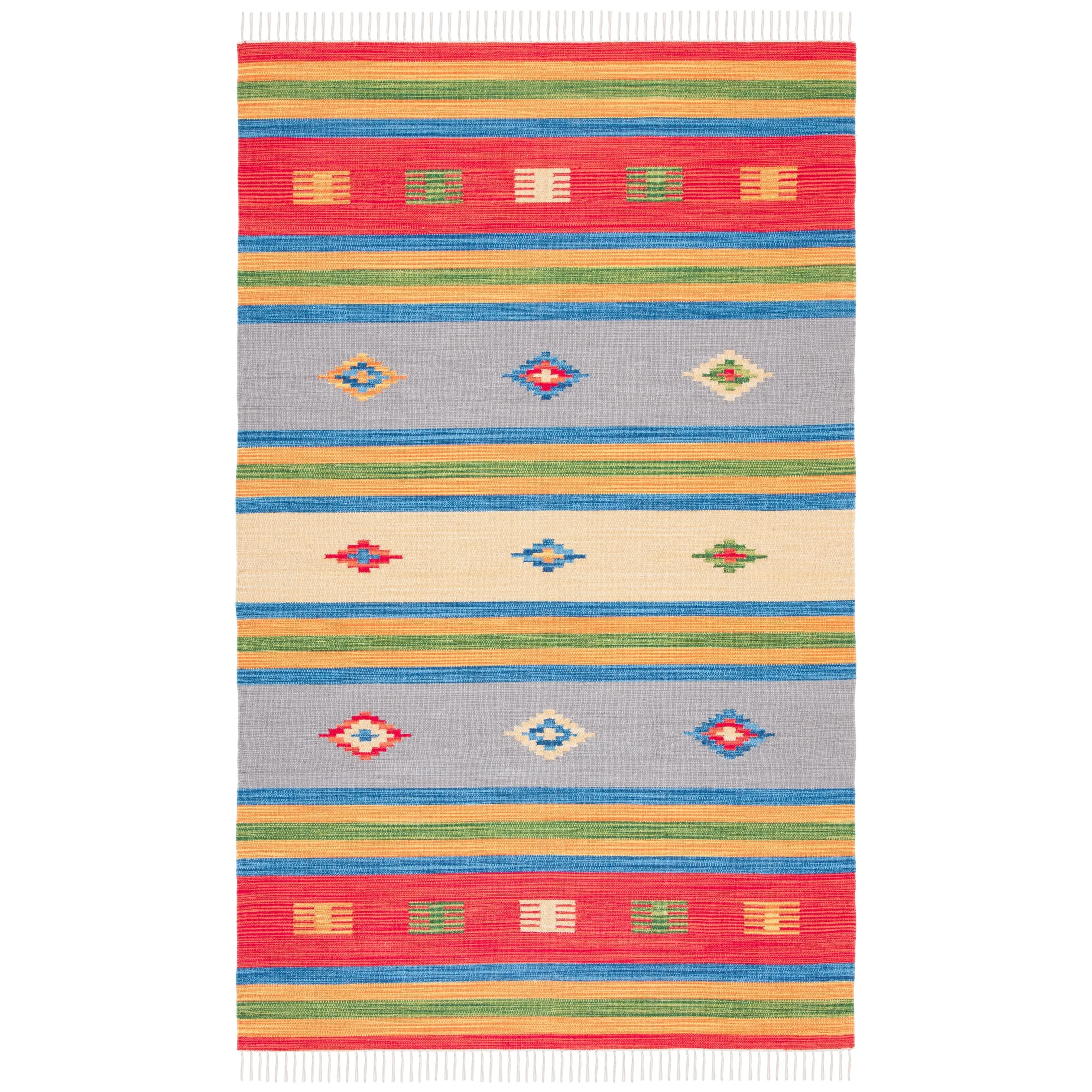 SAFAVIEH Handmade Flatweave Montauk Miruna Boho Tribal Cotton Rug