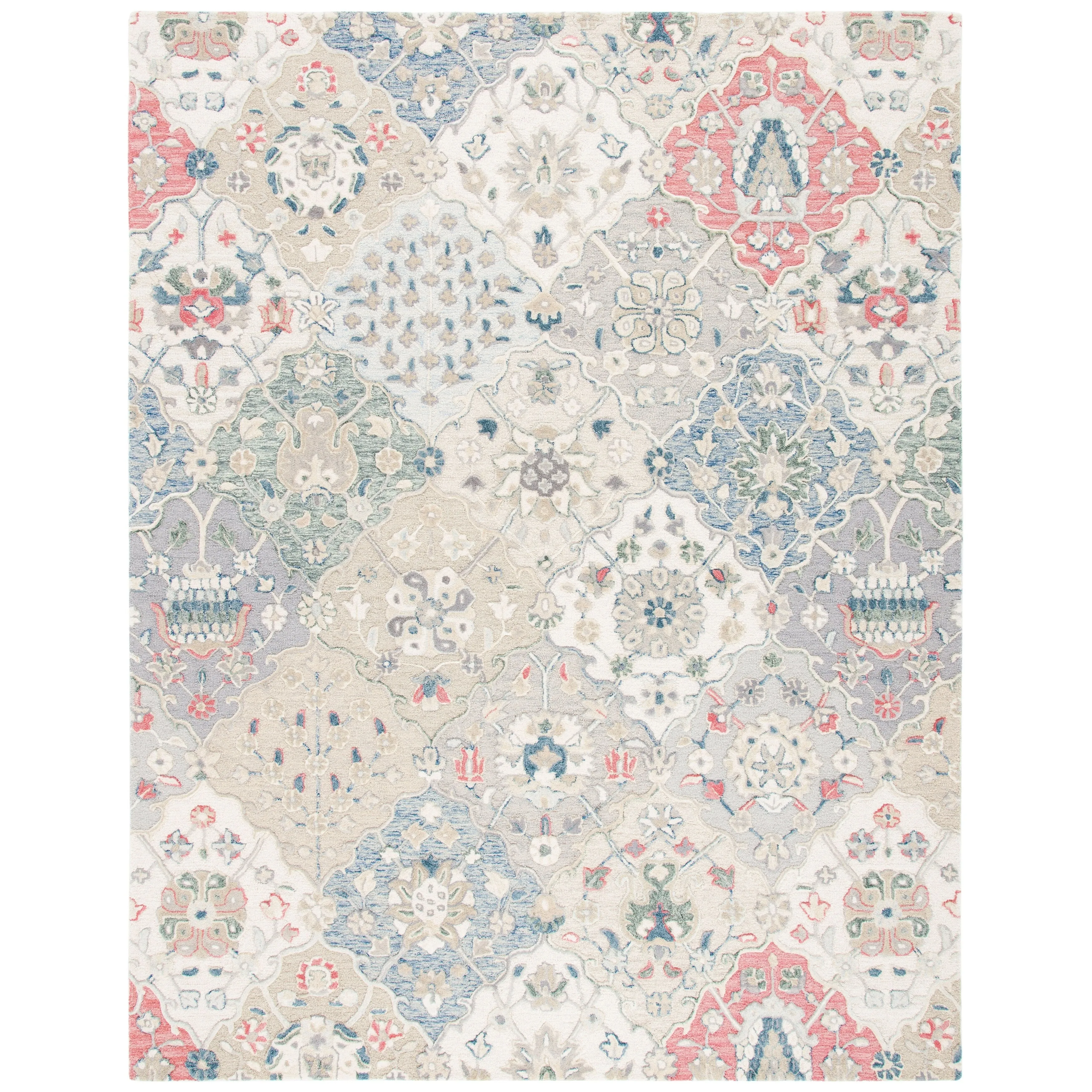 SAFAVIEH Handmade Glamour Printed Floral Wool Rug
