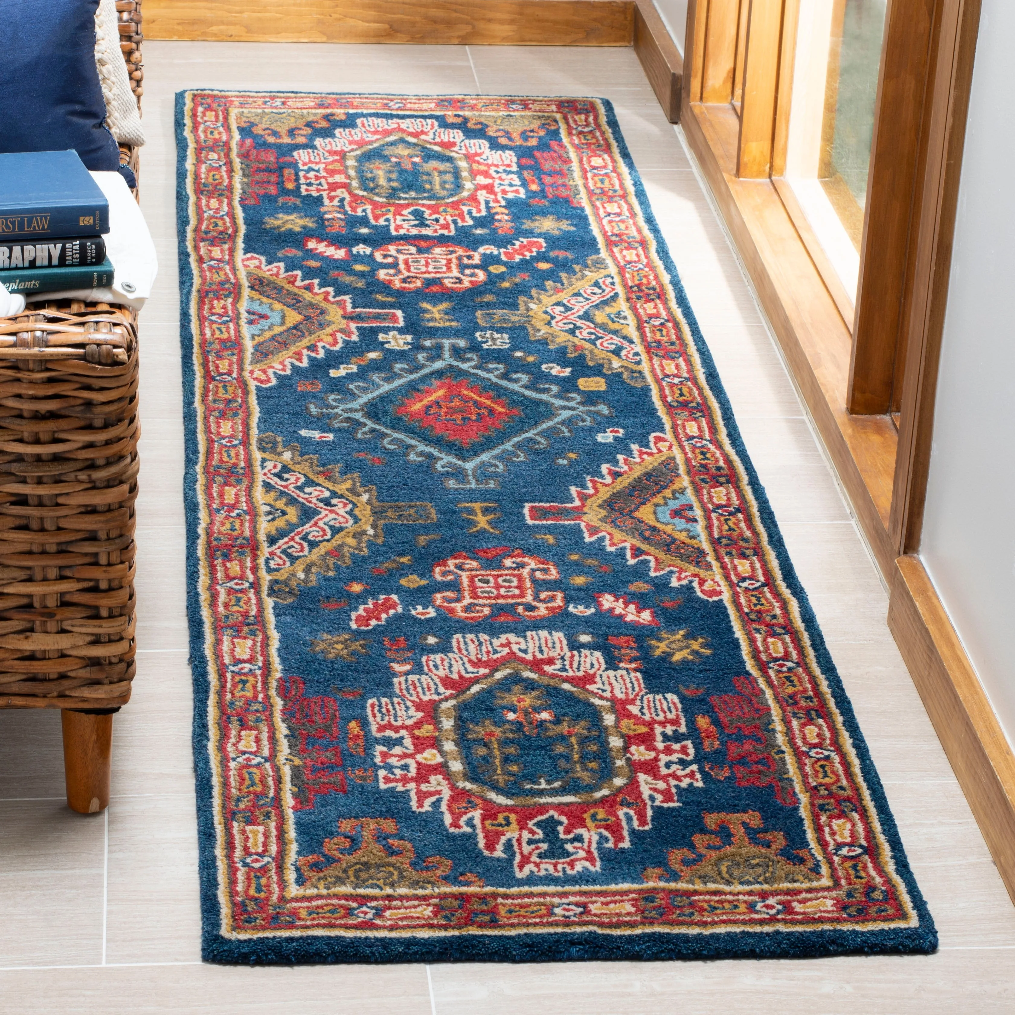 SAFAVIEH Handmade Heritage Charleston Traditional Oriental Wool Rug