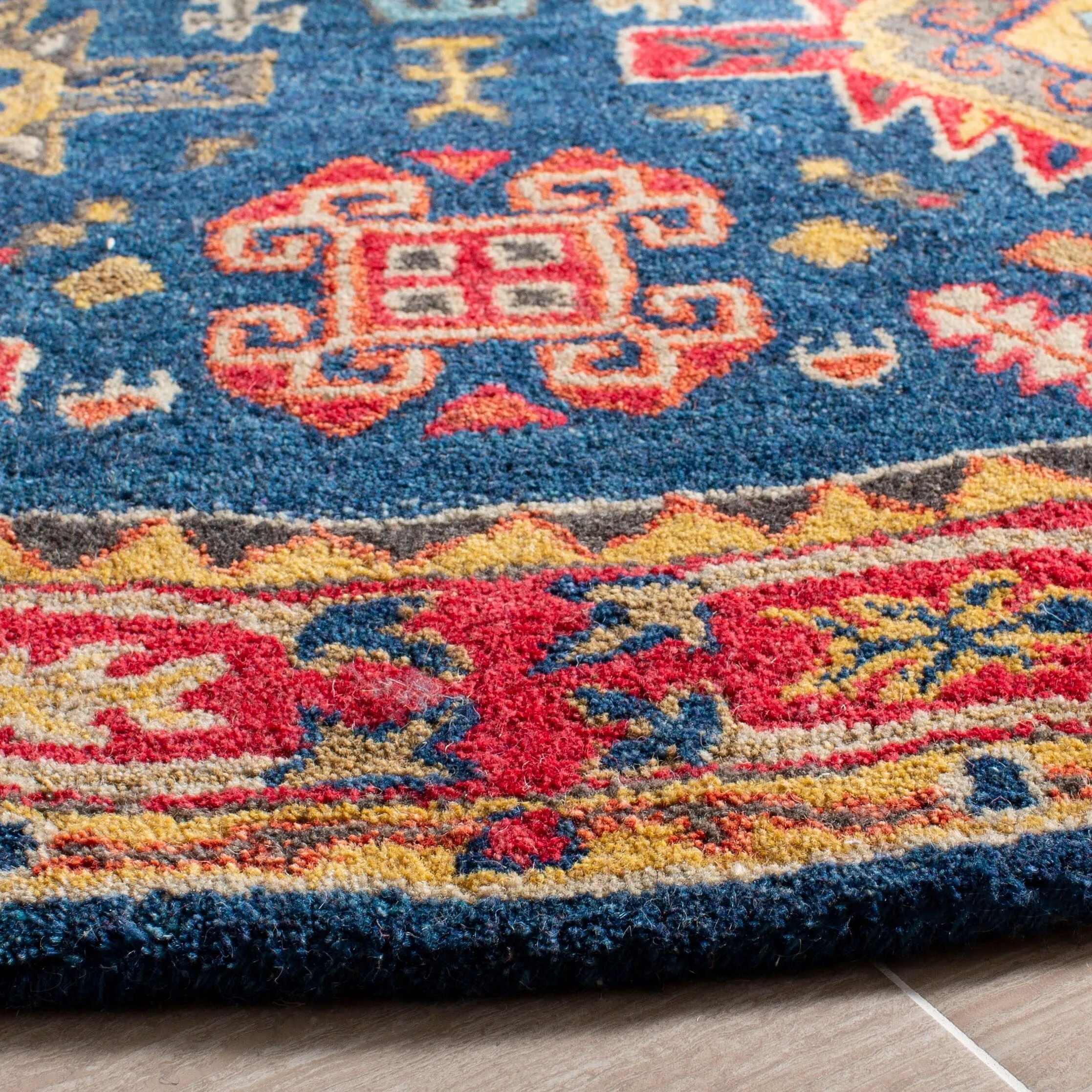 SAFAVIEH Handmade Heritage Charleston Traditional Oriental Wool Rug