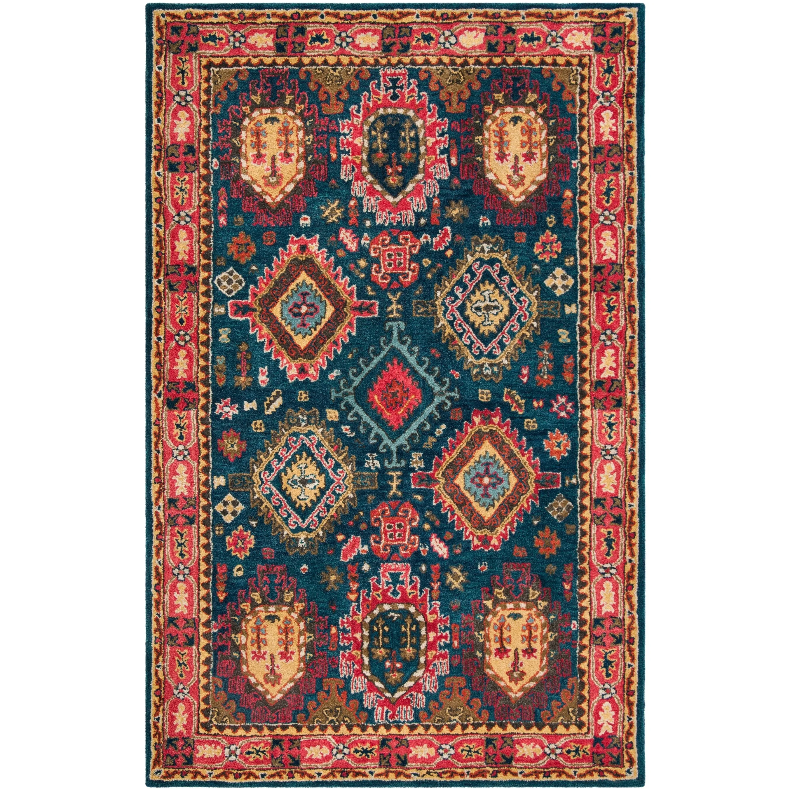 SAFAVIEH Handmade Heritage Charleston Traditional Oriental Wool Rug