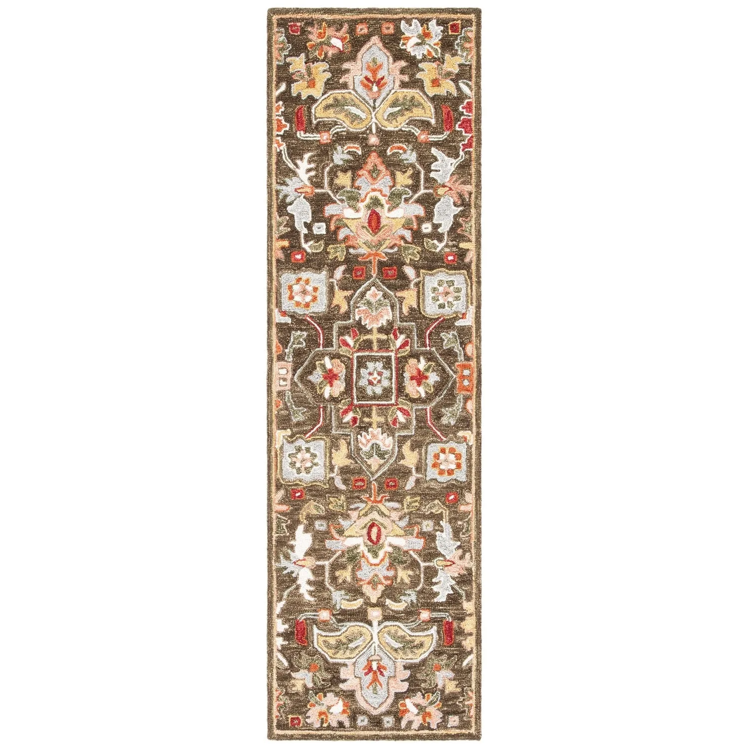 SAFAVIEH Handmade Heritage Chrysanthemum Traditional Wool Rug