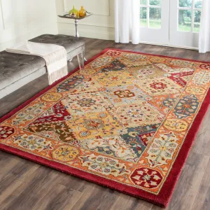 SAFAVIEH. Handmade Heritage Deco Frame Traditional Oriental Wool Rug