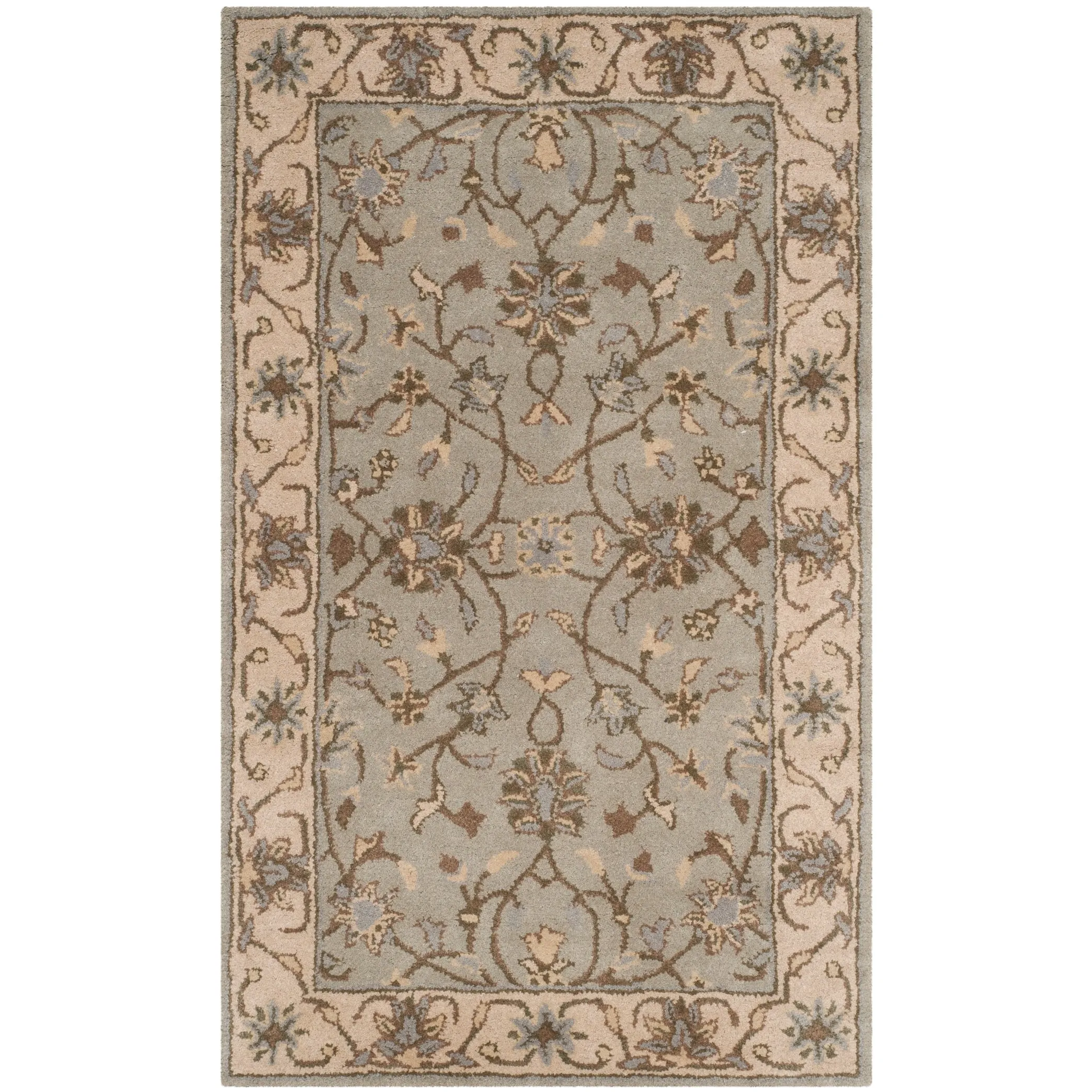 SAFAVIEH Handmade Heritage Scrollwork Traditional Oriental Wool Rug