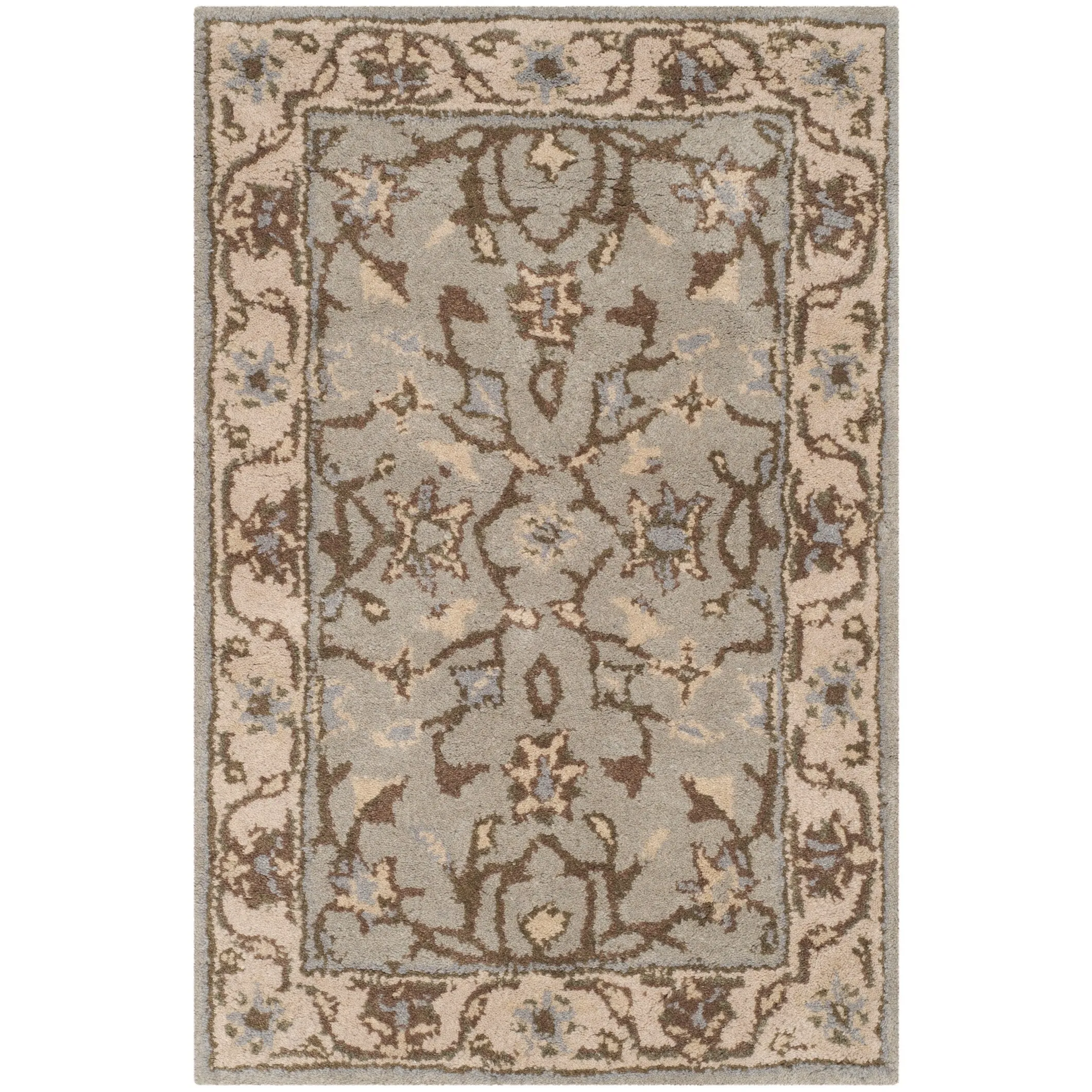 SAFAVIEH Handmade Heritage Scrollwork Traditional Oriental Wool Rug