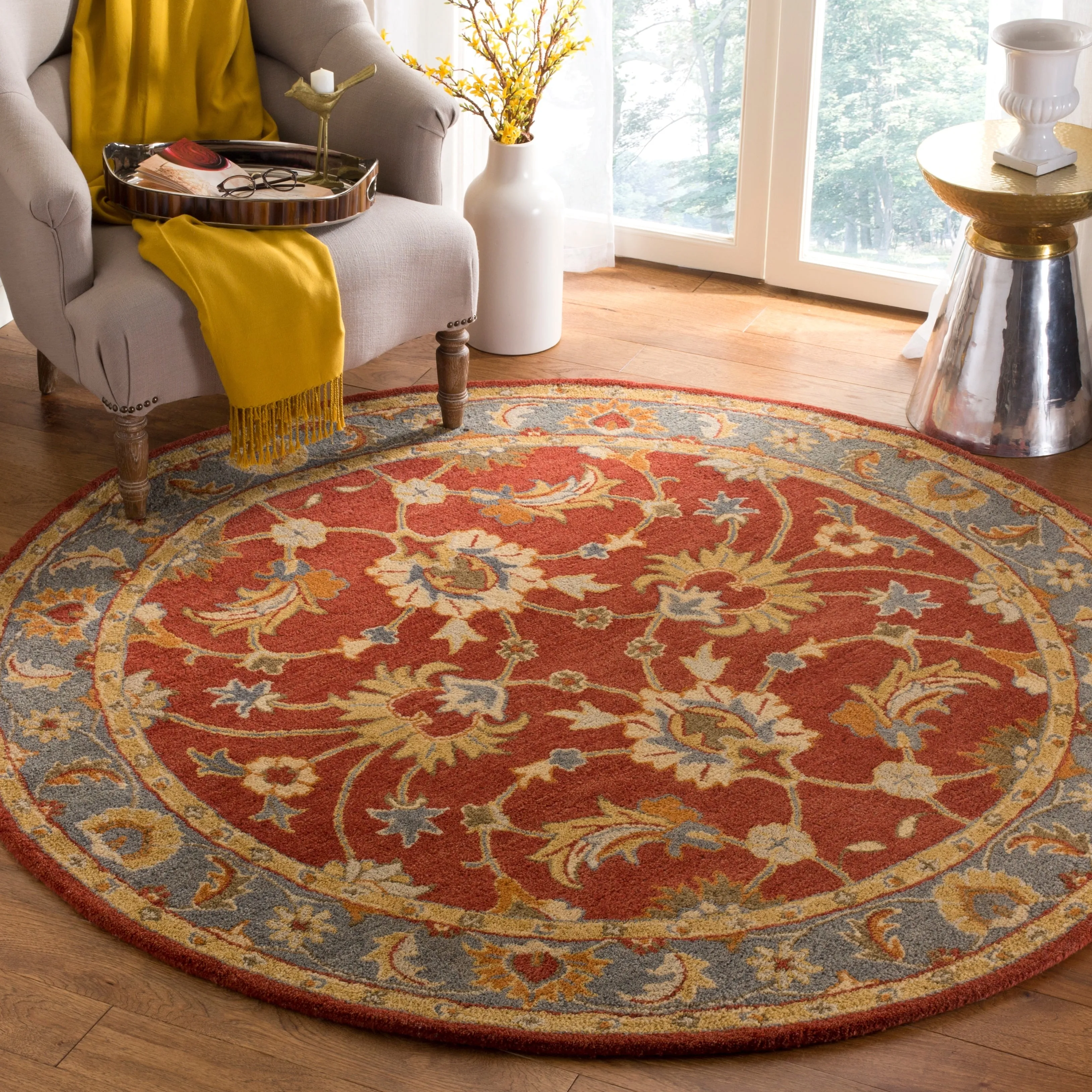 SAFAVIEH Handmade Heritage Tzippi Traditional Oriental Wool Rug