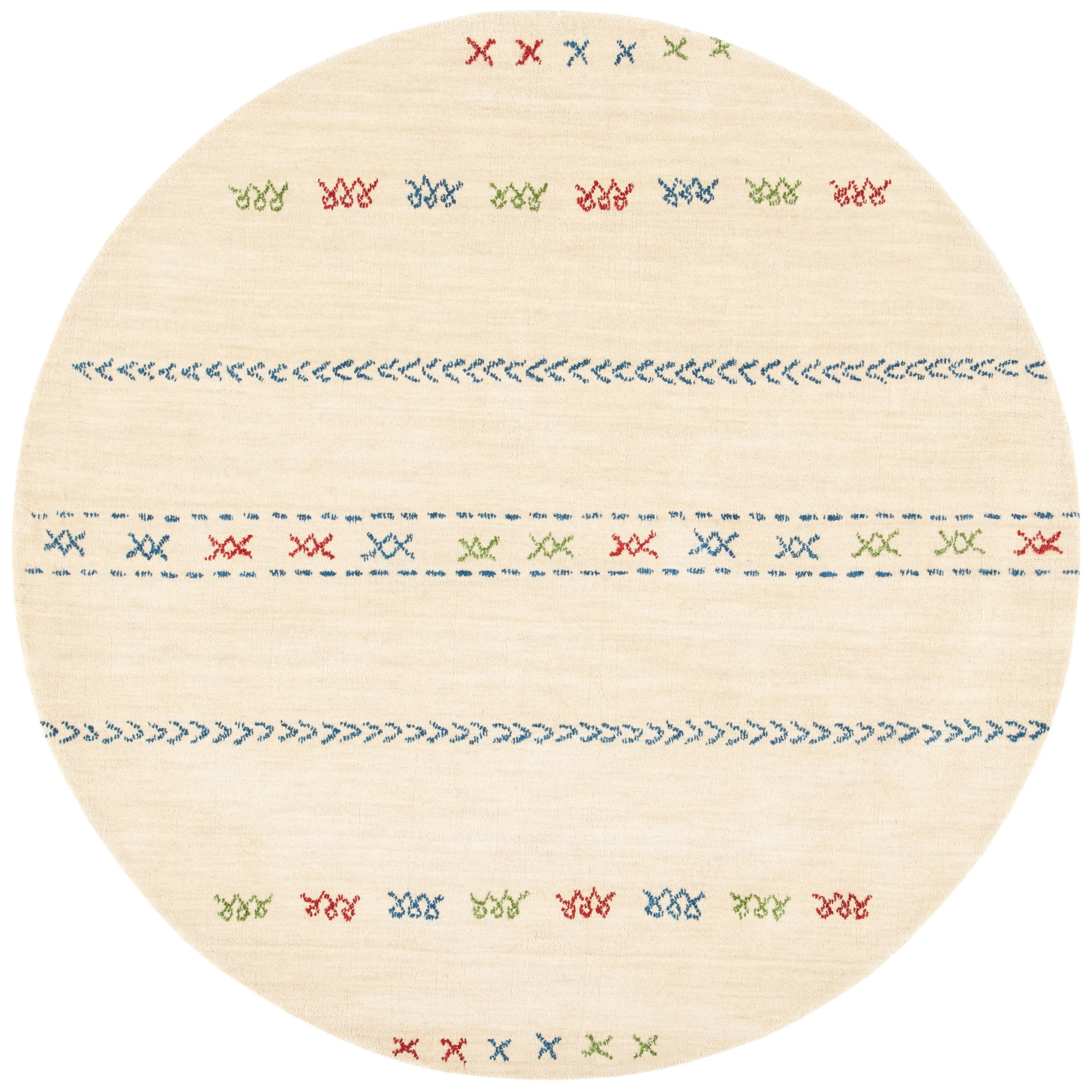 SAFAVIEH Handmade Himalaya Hideko & Contemporary Geometric Cream Wool