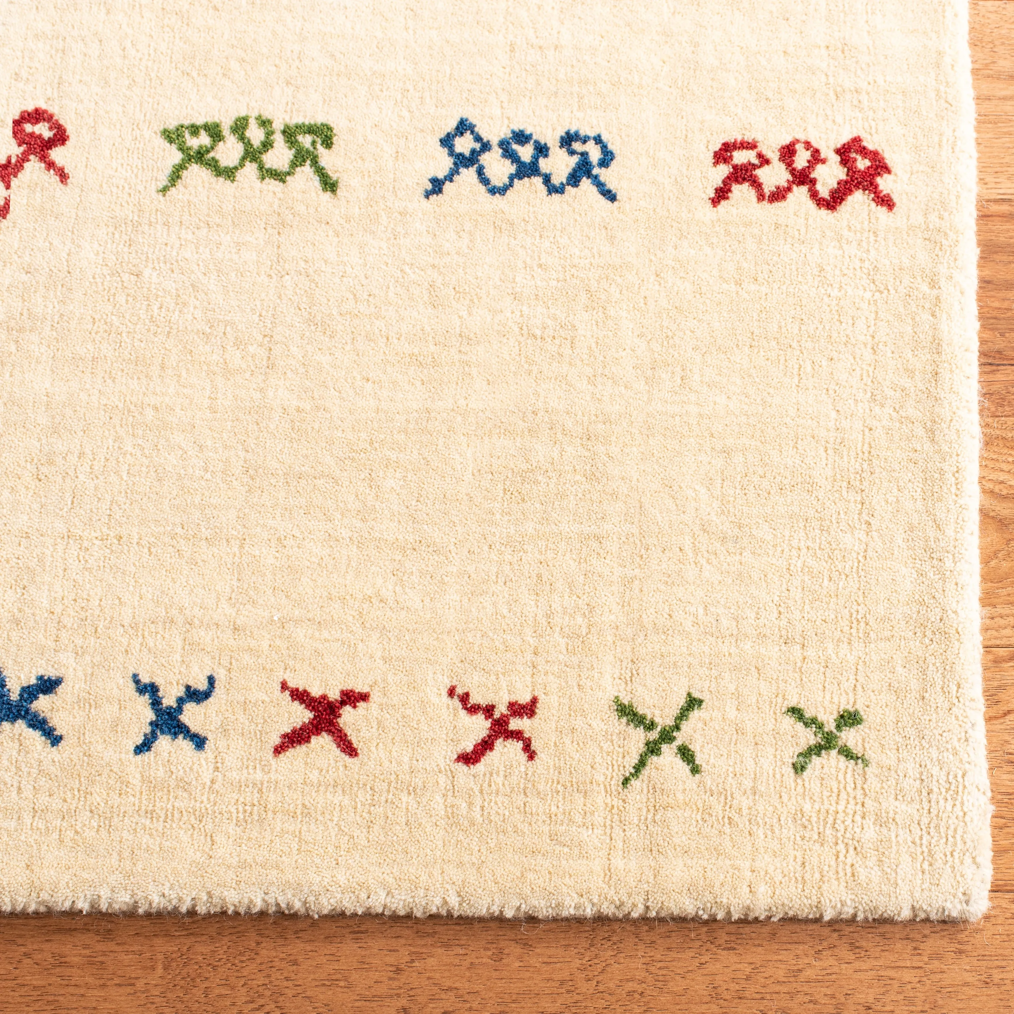 SAFAVIEH Handmade Himalaya Hideko & Contemporary Geometric Cream Wool