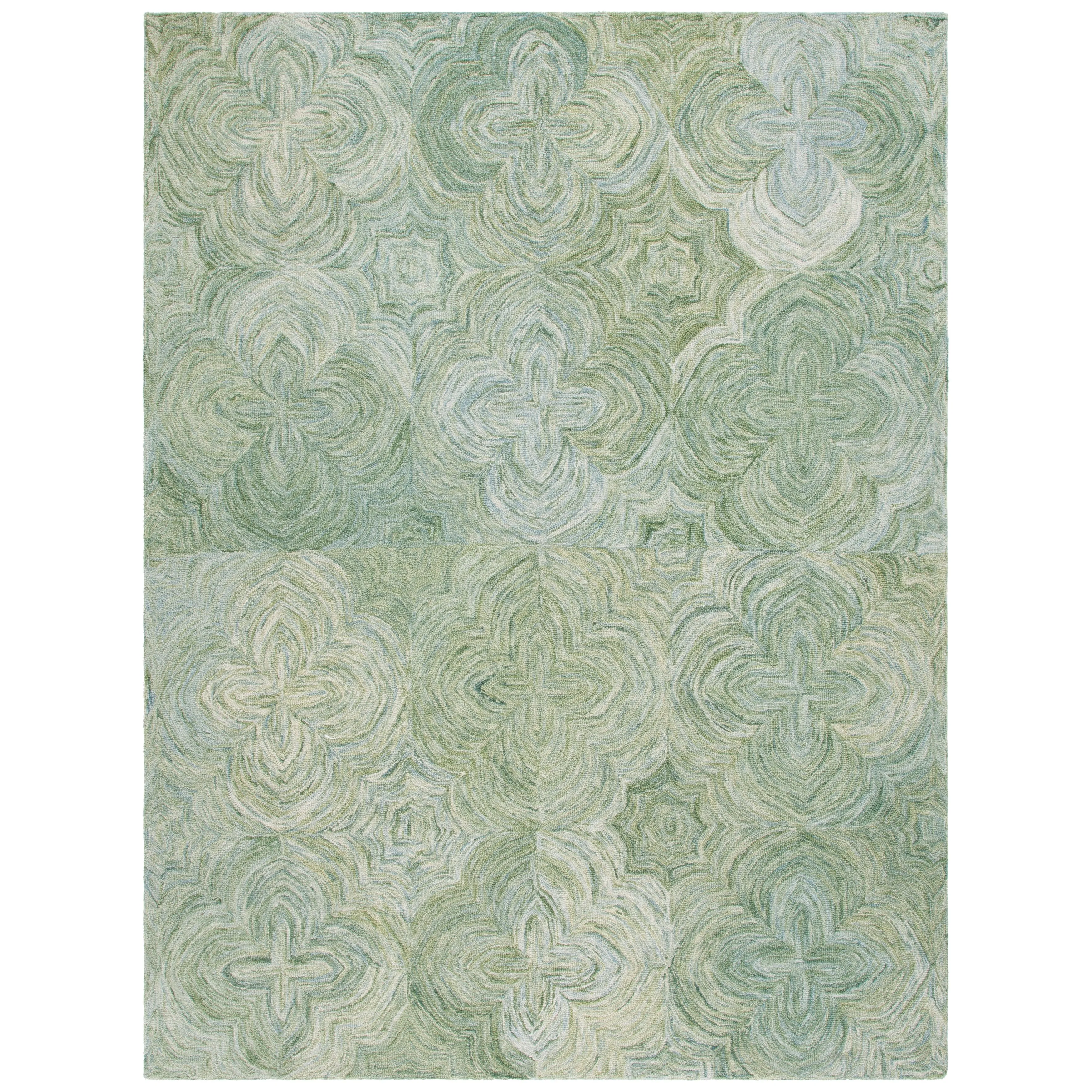 SAFAVIEH Handmade Ikat Jerina Modern & Contemporary Wool Rug