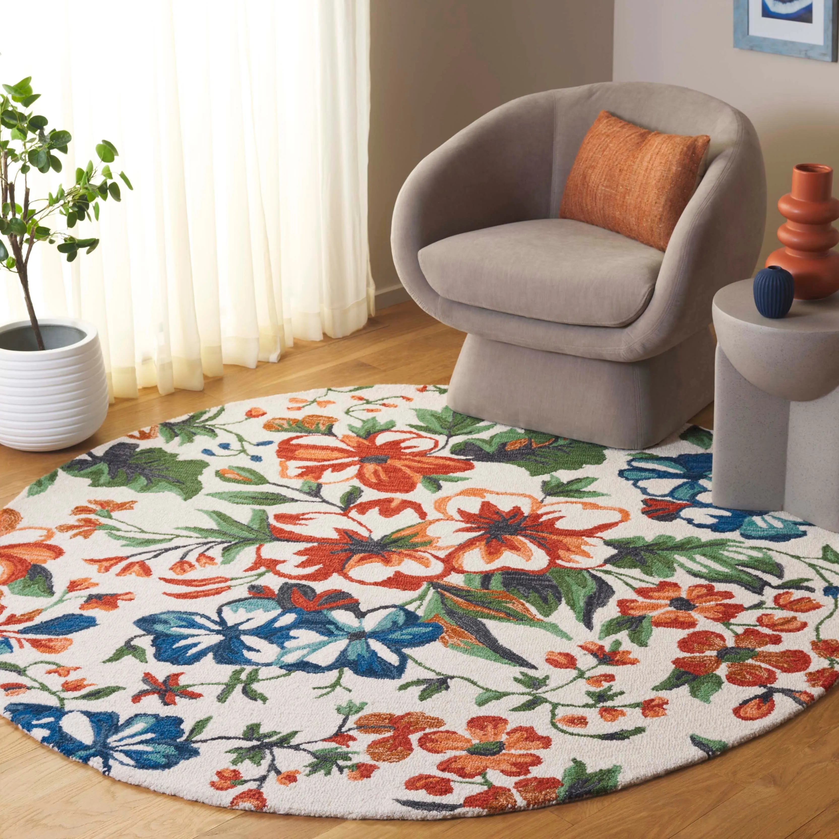 SAFAVIEH Handmade Jardin Engeline Country Wool Rug
