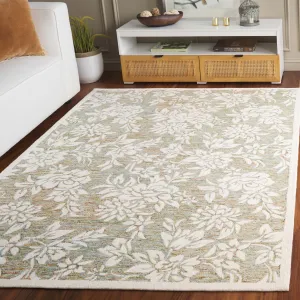 SAFAVIEH Handmade Jardin Evencia Country Floral Wool Rug