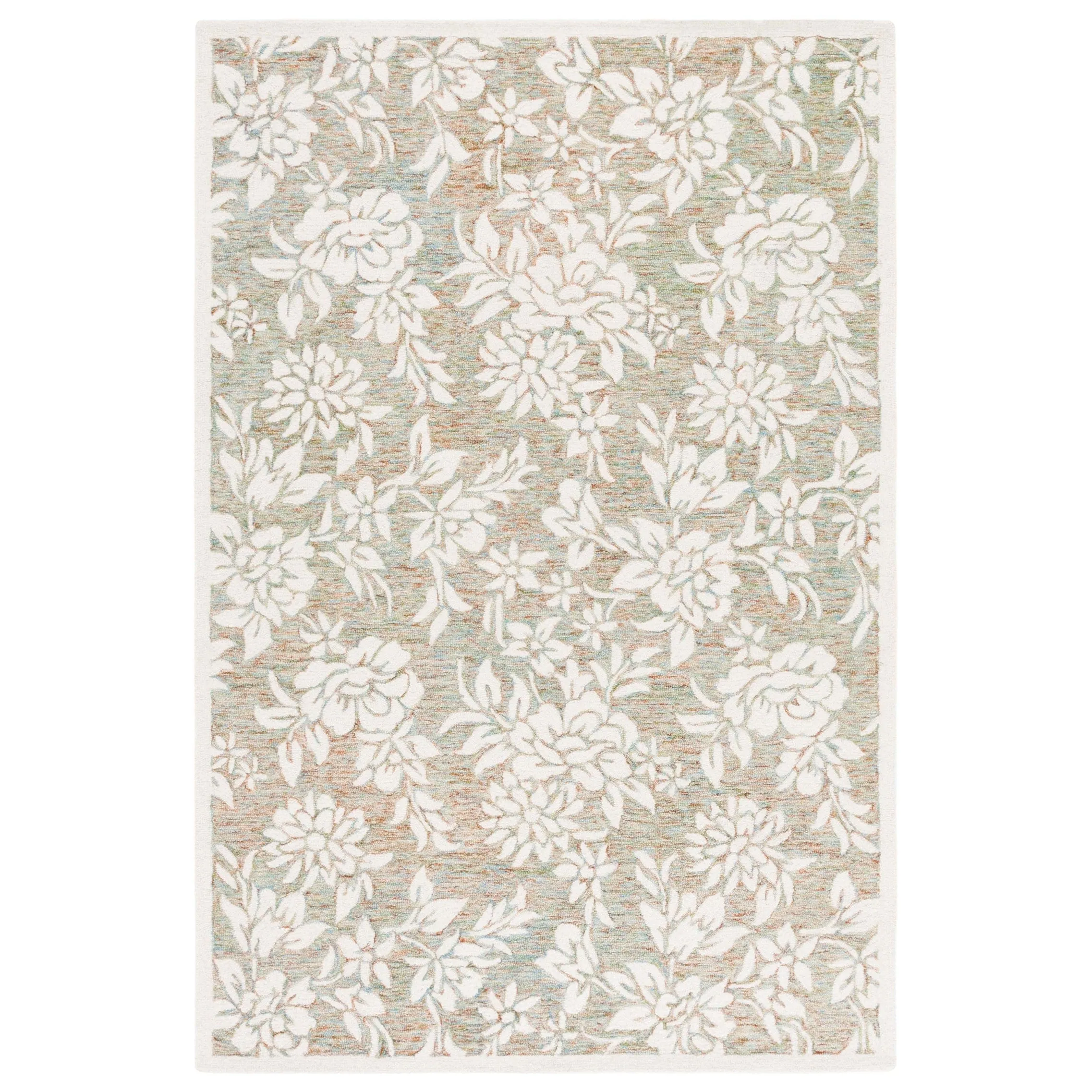 SAFAVIEH Handmade Jardin Evencia Country Floral Wool Rug