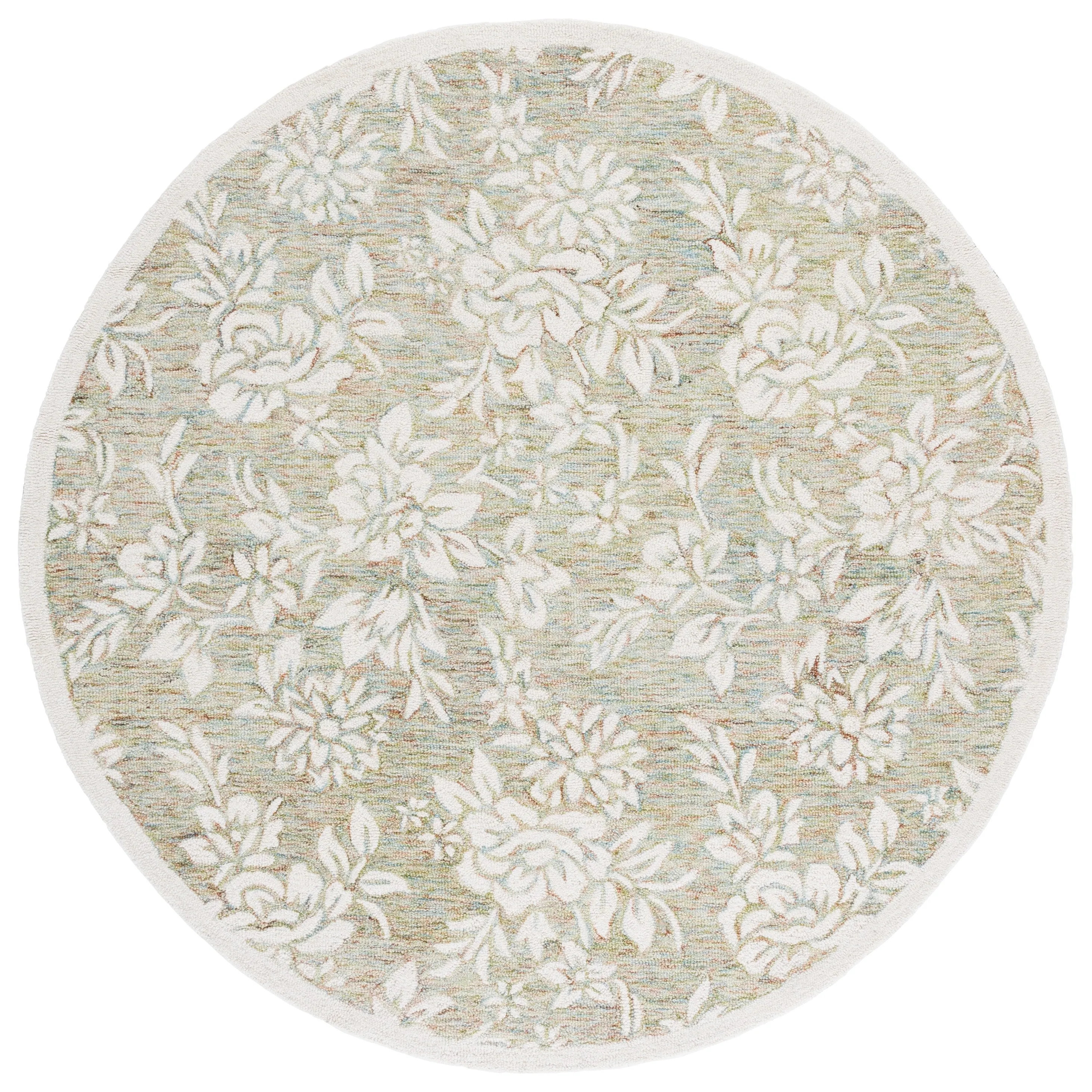 SAFAVIEH Handmade Jardin Evencia Country Floral Wool Rug
