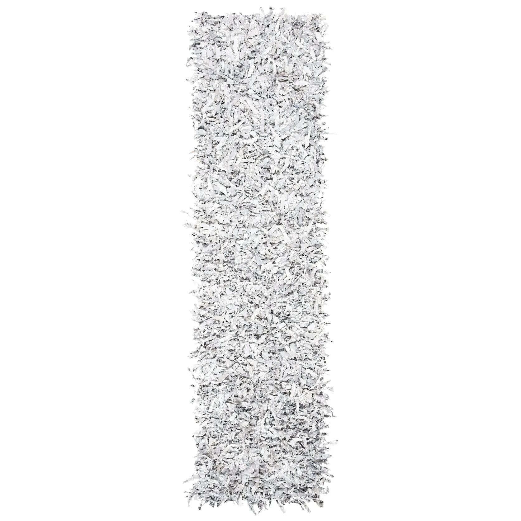 SAFAVIEH Handmade Leather Shag Blayne Modern Leather Rug