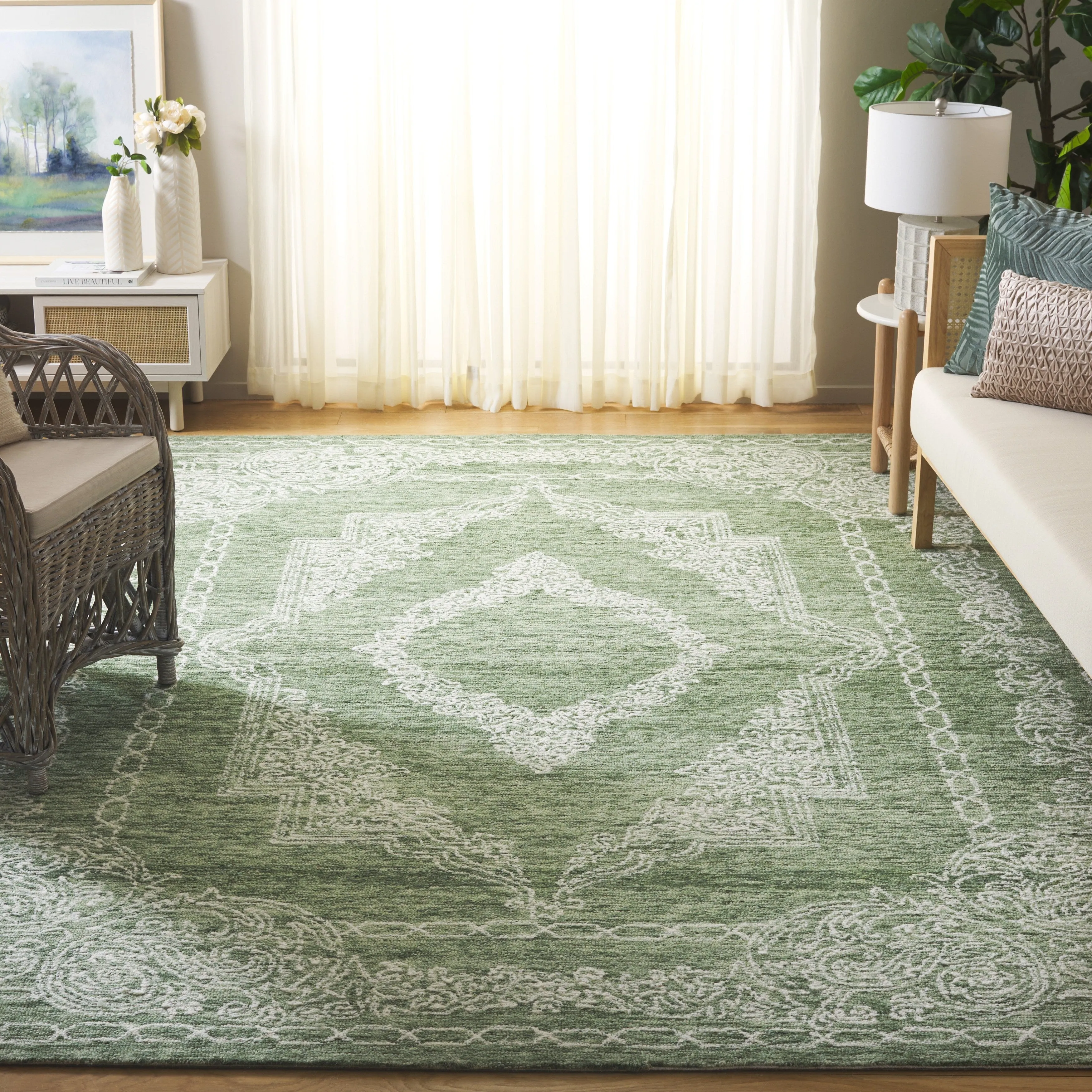SAFAVIEH Handmade Metro Helmtraud French Country Wool Rug