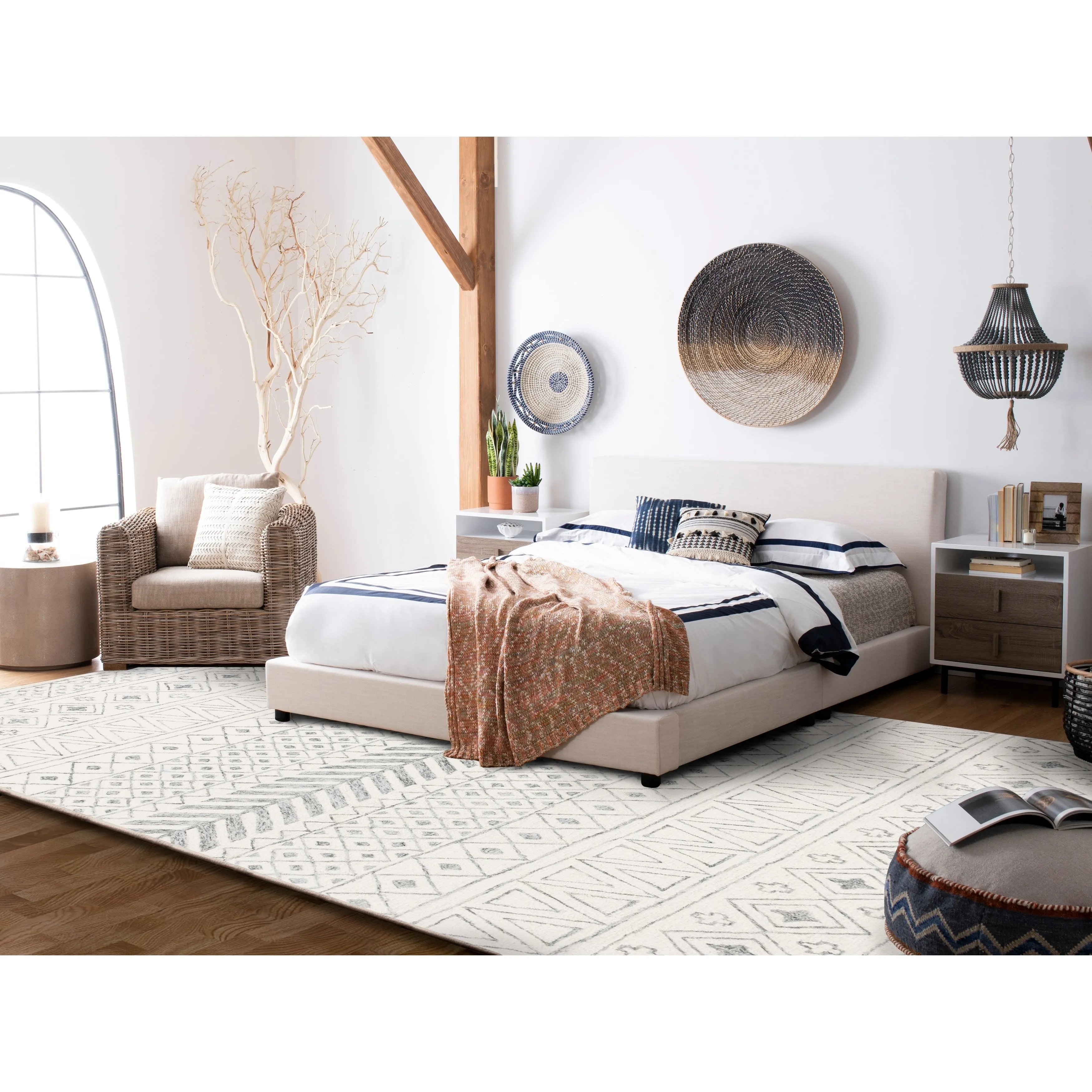 SAFAVIEH Handmade Metro Heloise Moroccan Boho Wool Rug